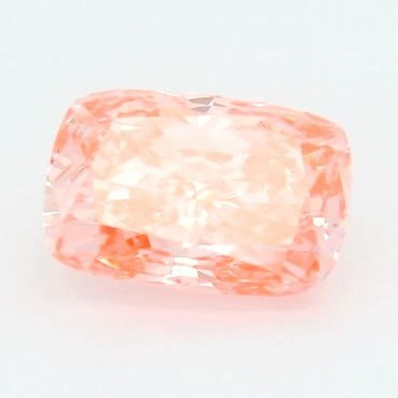 1.24 ct lab-grown fancy vivid pink diamond, elongated cushion cut | Sapphire Row · cut7