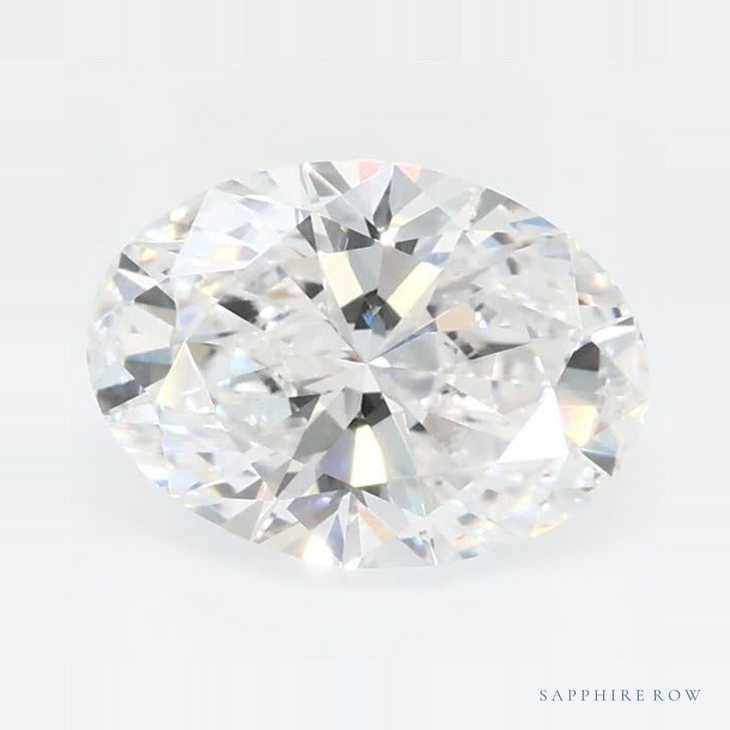 1.24 ct lab-grown diamond, oval cut | Sapphire Row · cut7