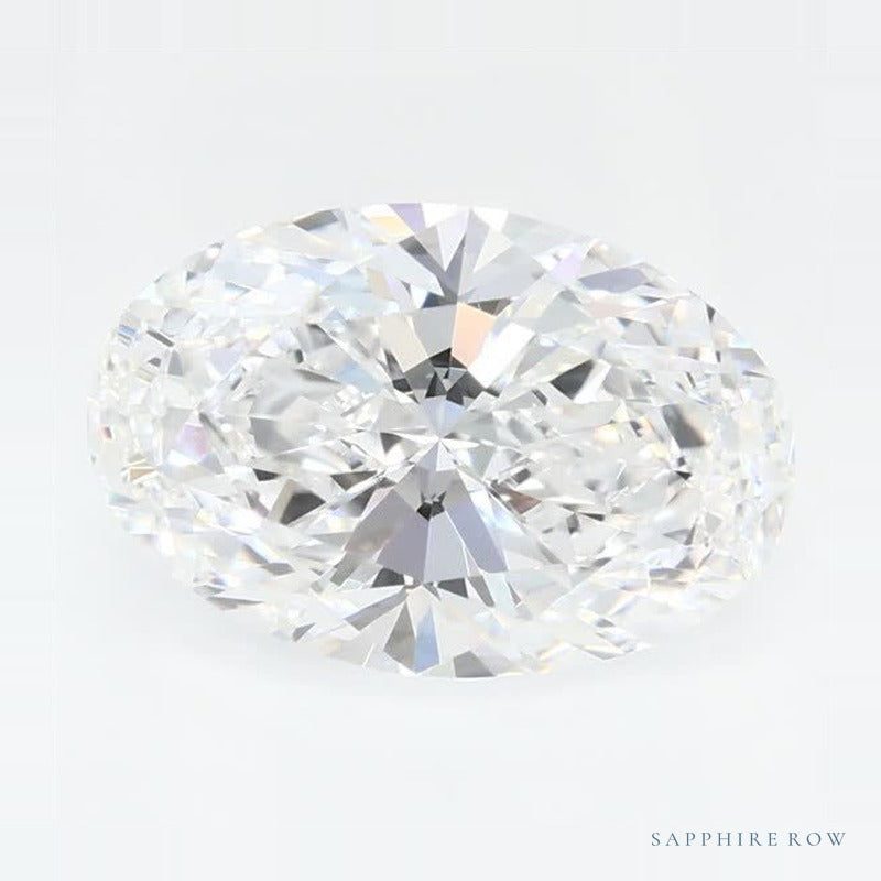 1.24 ct lab-grown diamond, oval cut | Sapphire Row · cut7