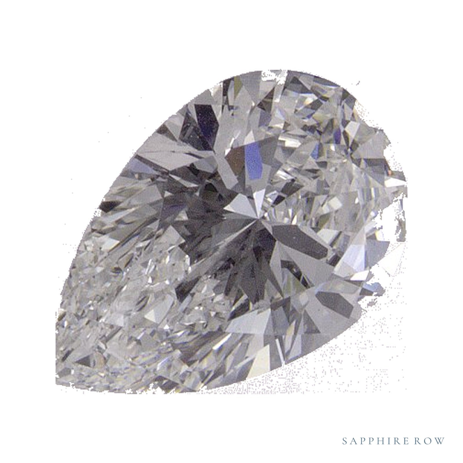 1.24 ct lab-grown diamond, pear cut | Sapphire Row · cut4