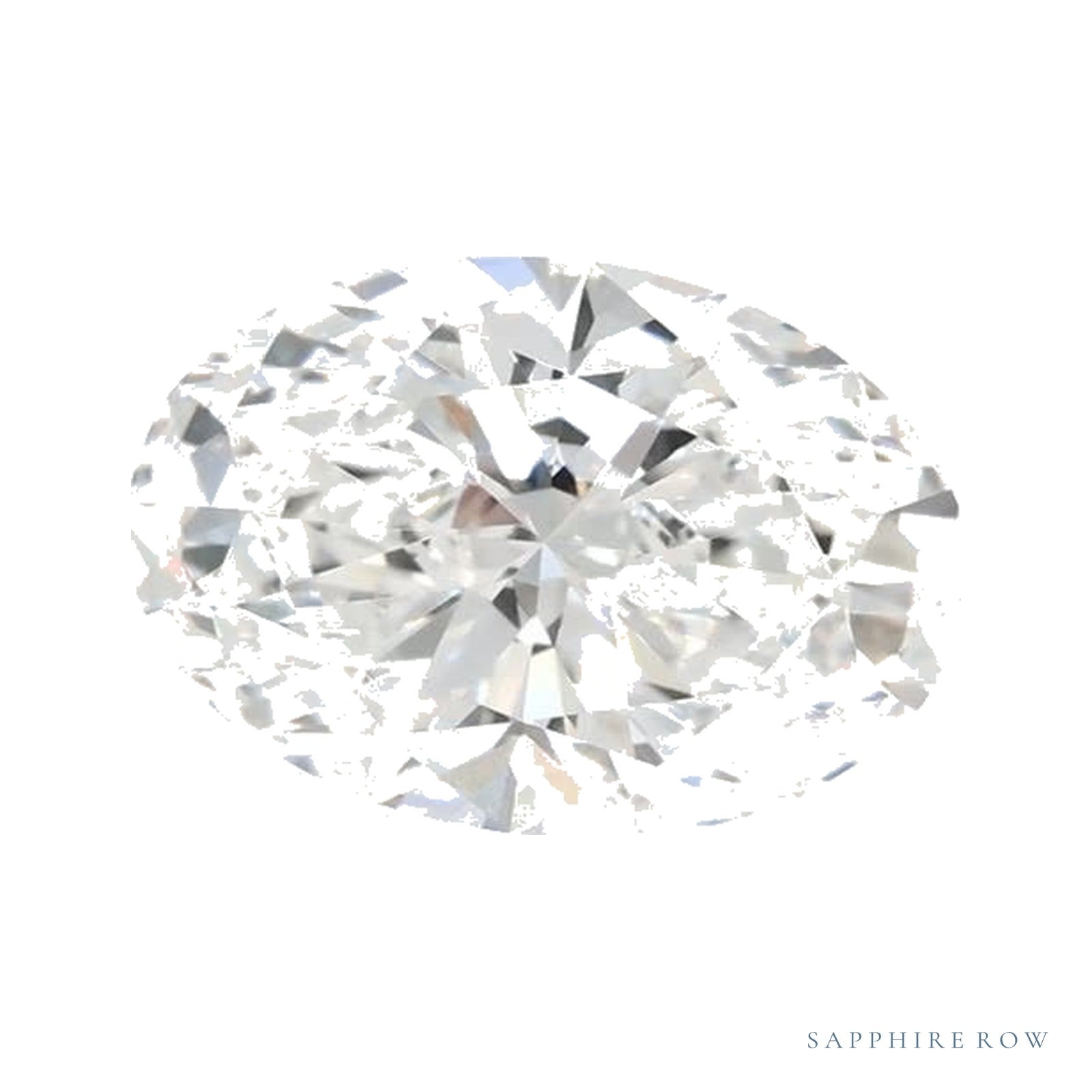 1.24 ct lab-grown diamond, oval cut | Sapphire Row · cut4