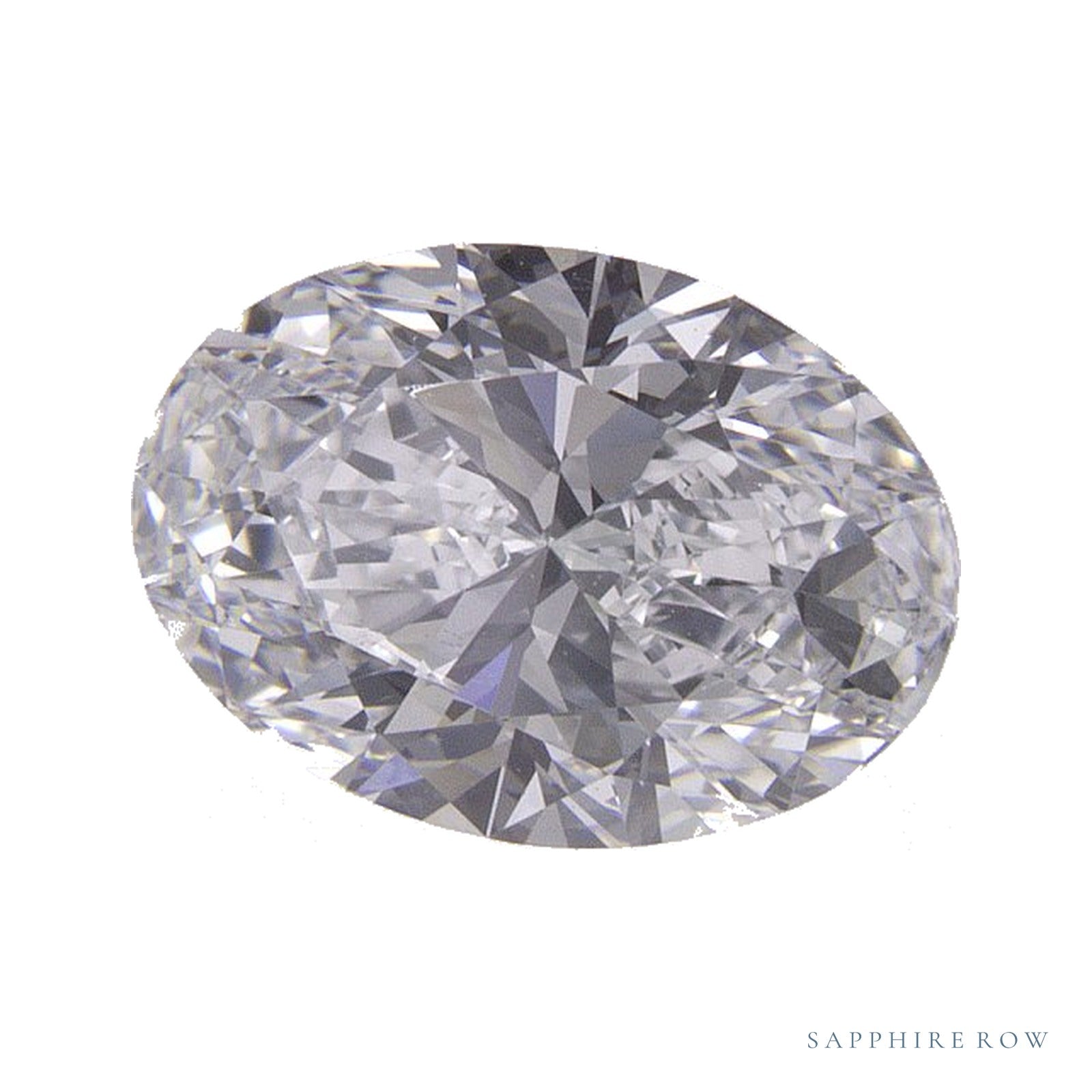1.24 ct lab-grown diamond, oval cut | Sapphire Row · cut4