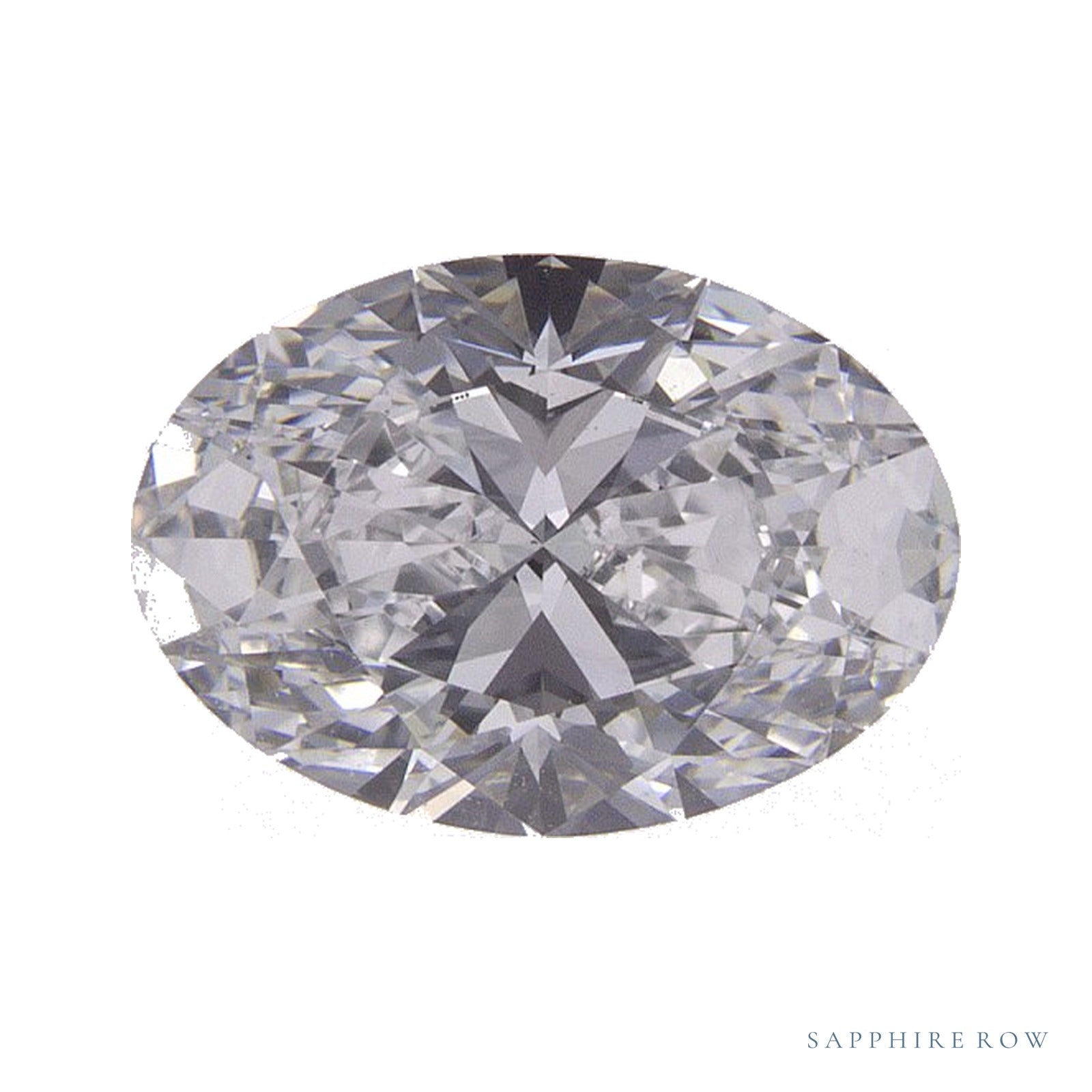 1.24 ct lab-grown diamond, oval cut | Sapphire Row · cut4