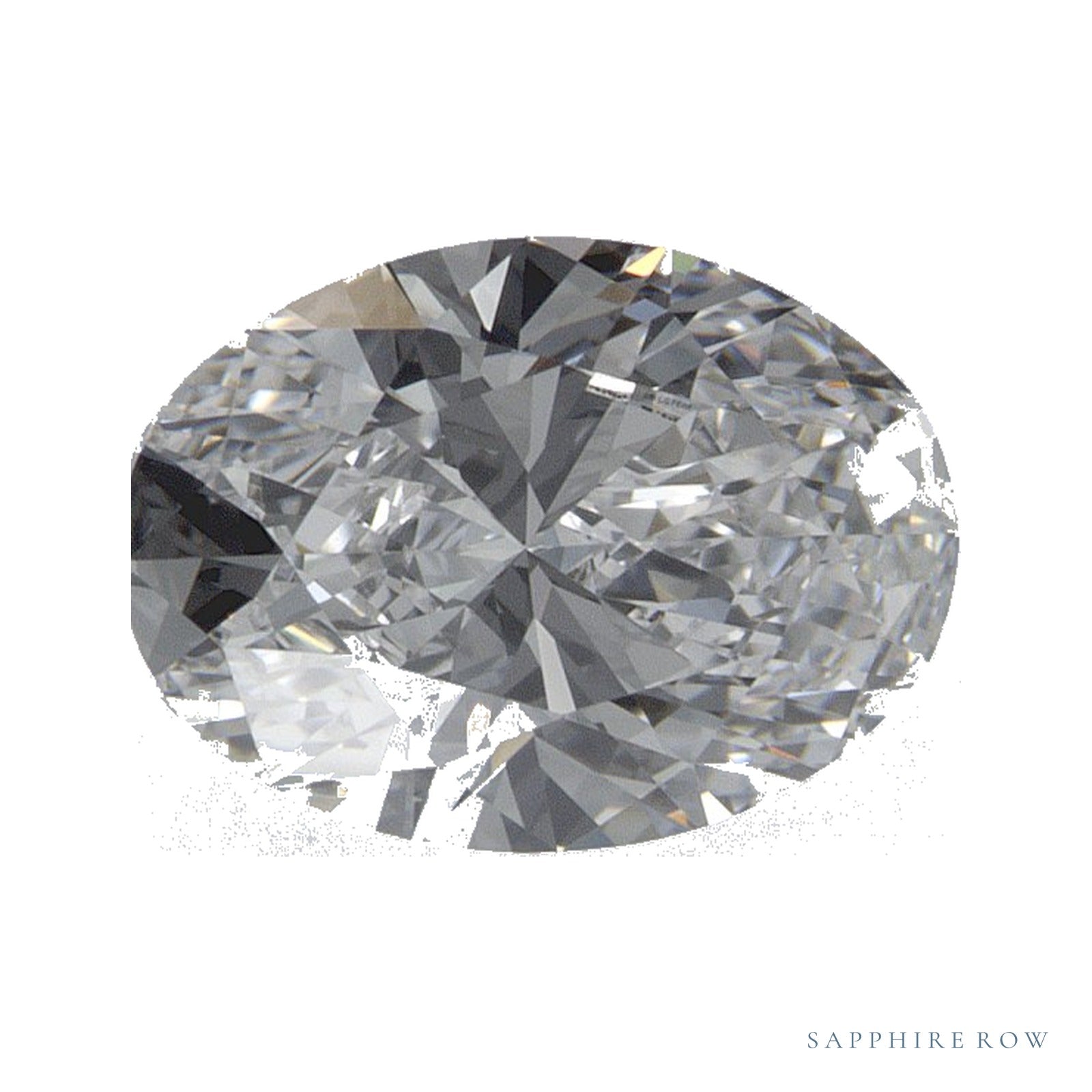 1.24 ct lab-grown diamond, oval cut | Sapphire Row · cut4
