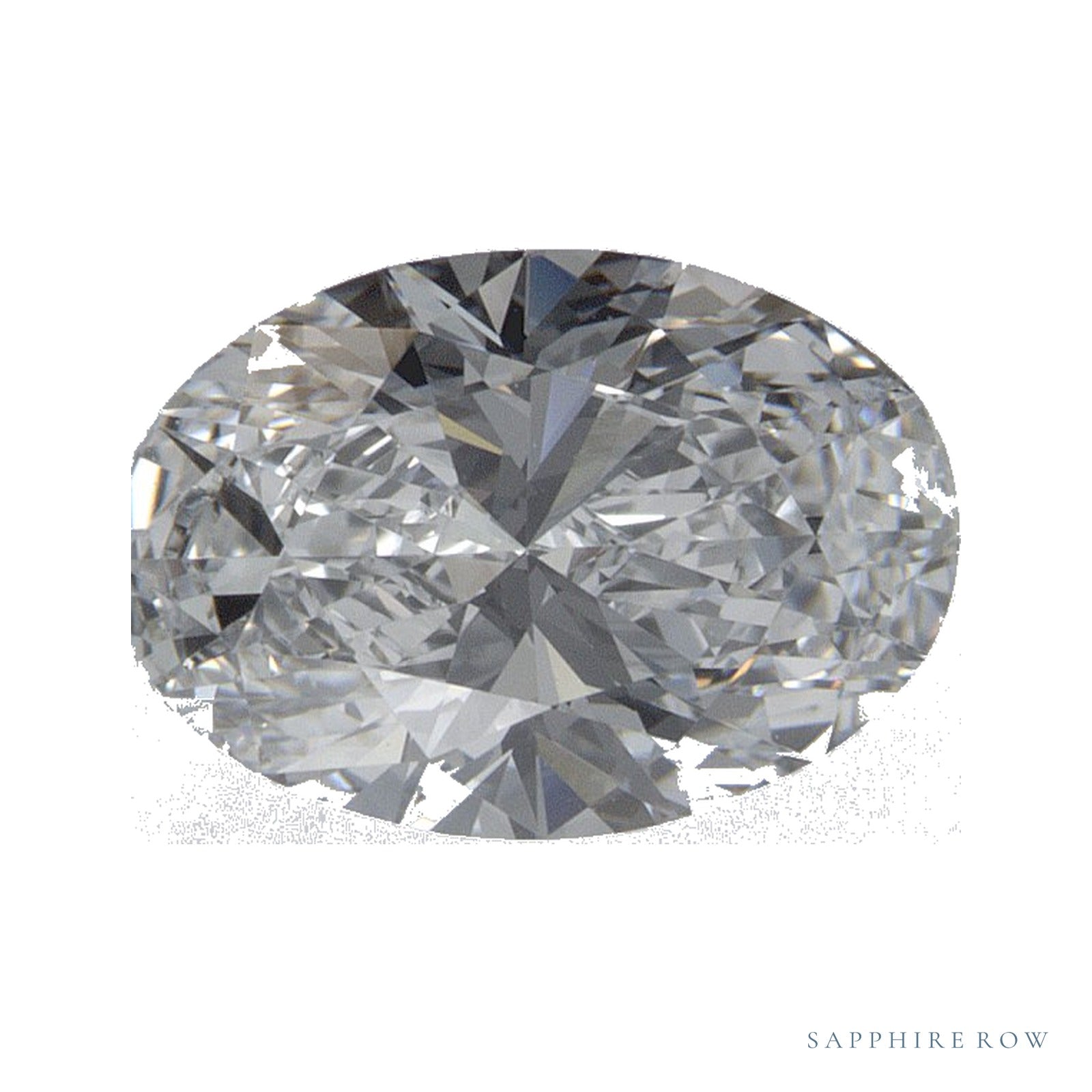 1.24 ct lab-grown diamond, oval cut | Sapphire Row · cut4