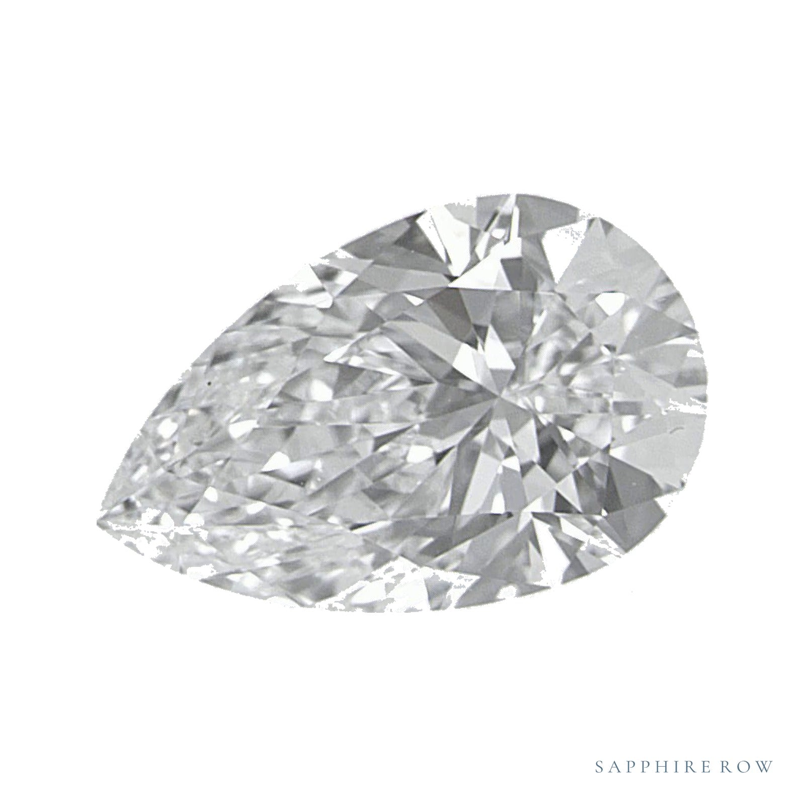 1.24 ct lab-grown diamond, pear cut | Sapphire Row · cut4