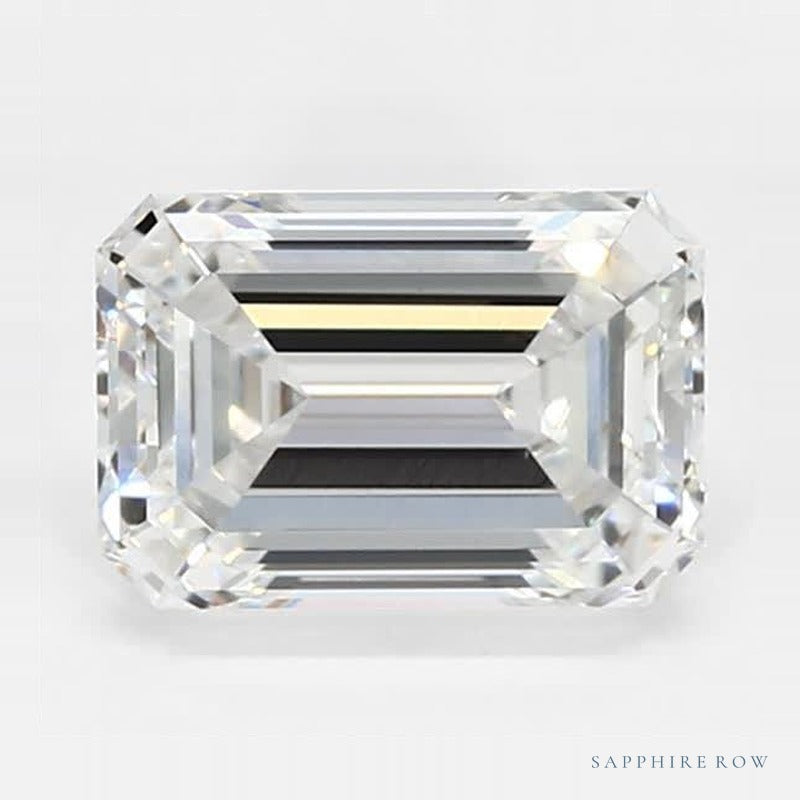 1.24 ct lab-grown diamond, emerald cut | Sapphire Row · cut6