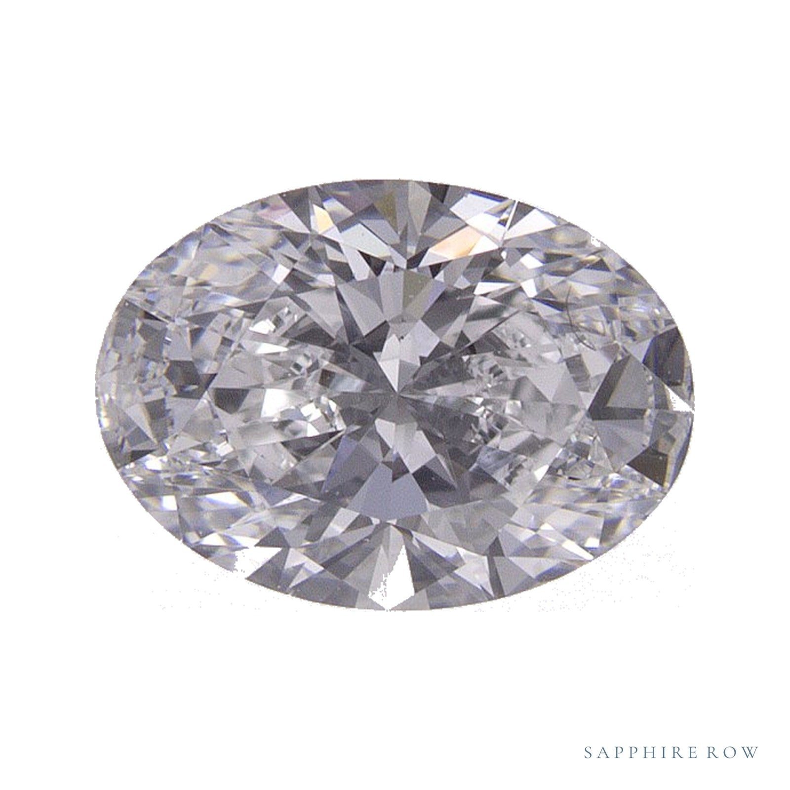 1.24 ct lab-grown diamond, oval cut | Sapphire Row · cut4