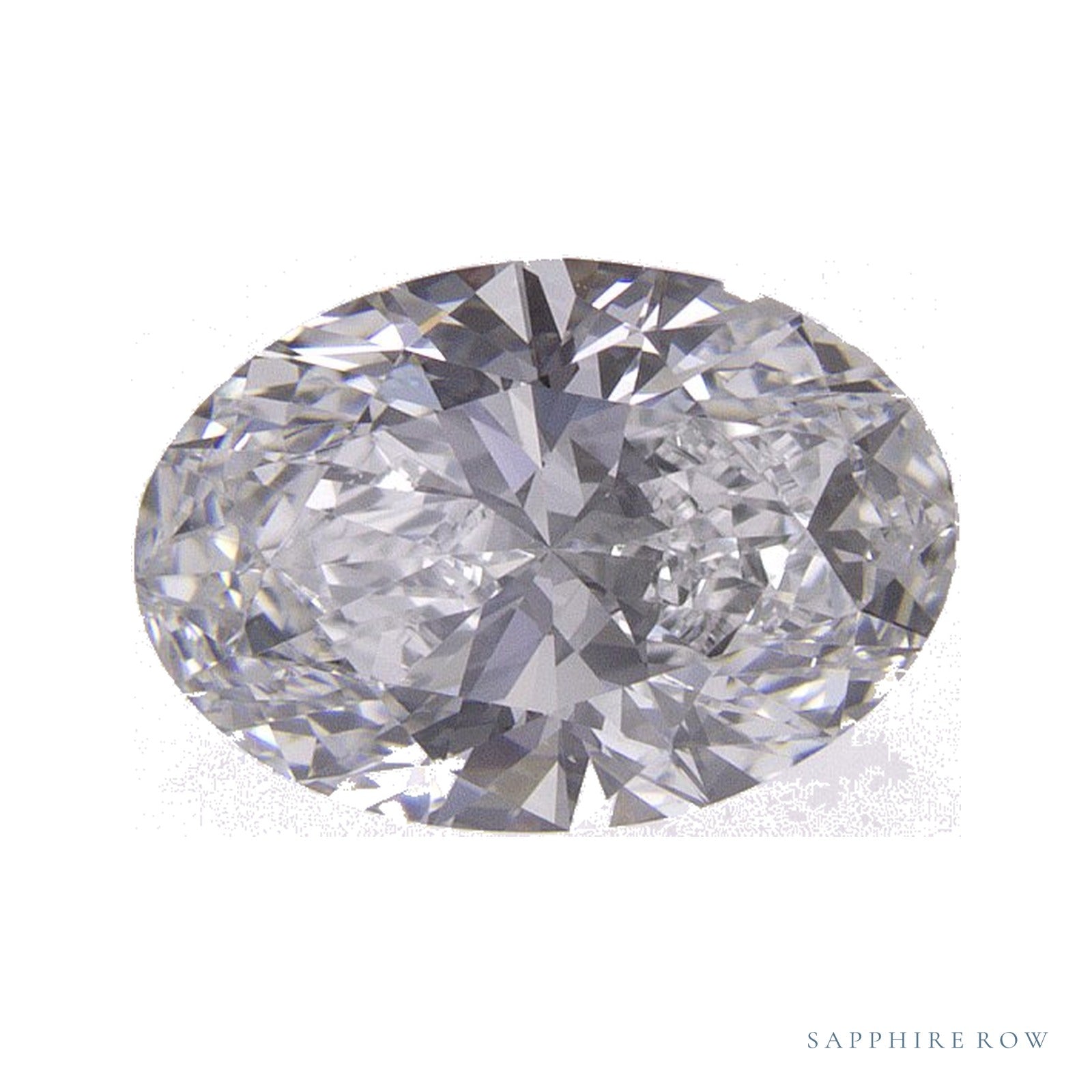 1.24 ct lab-grown diamond, oval cut | Sapphire Row · cut4