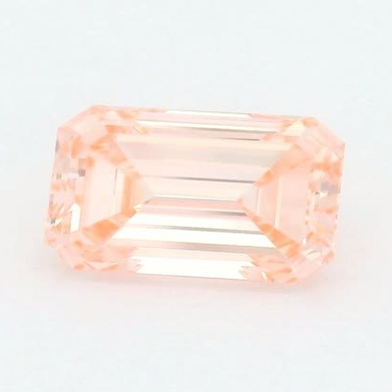 1.23 ct lab-grown fancy vivid pink diamond, emerald cut | Sapphire Row · cut7