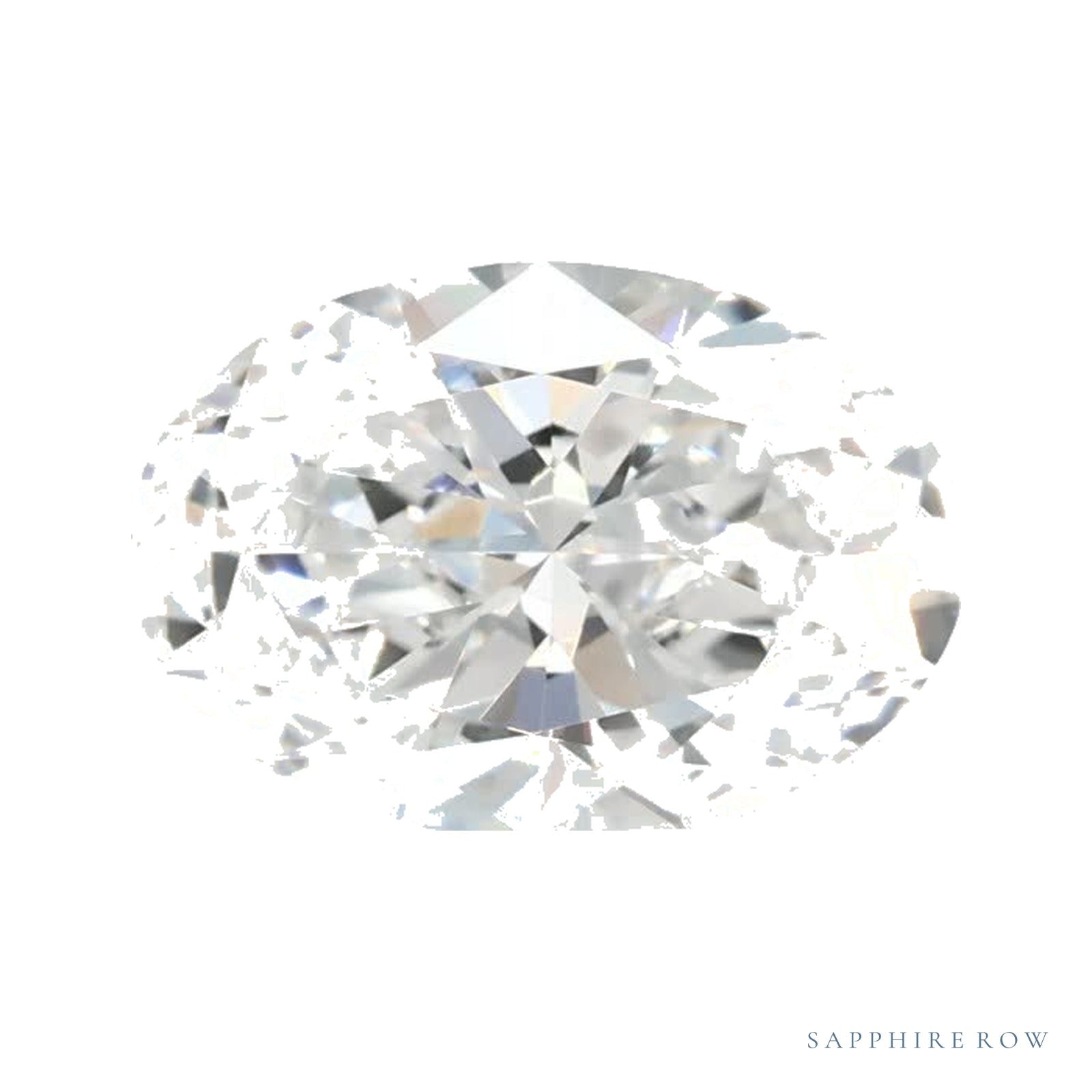 1.23 ct lab-grown diamond, oval cut | Sapphire Row · cut4