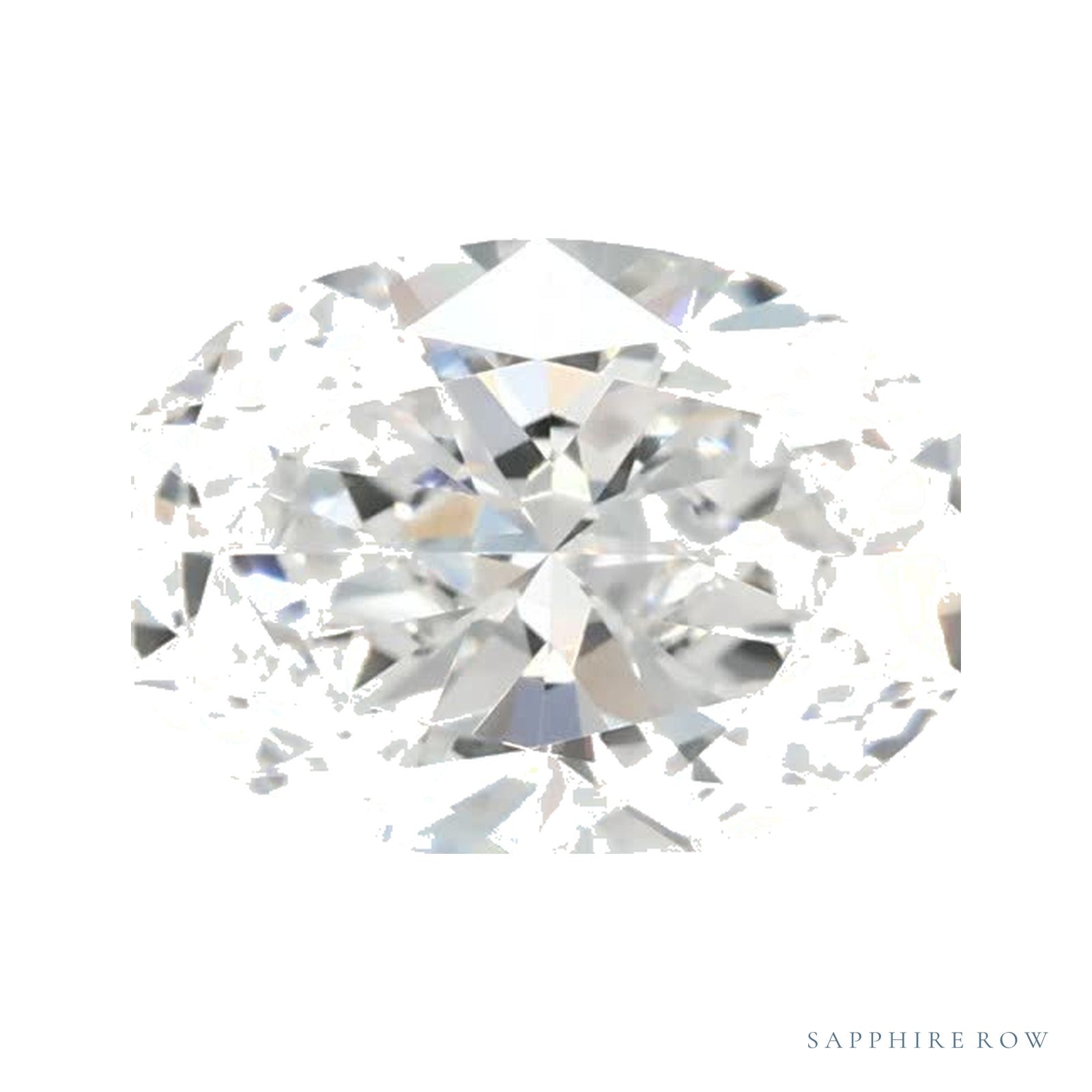 1.23 ct lab-grown diamond, oval cut | Sapphire Row · cut4