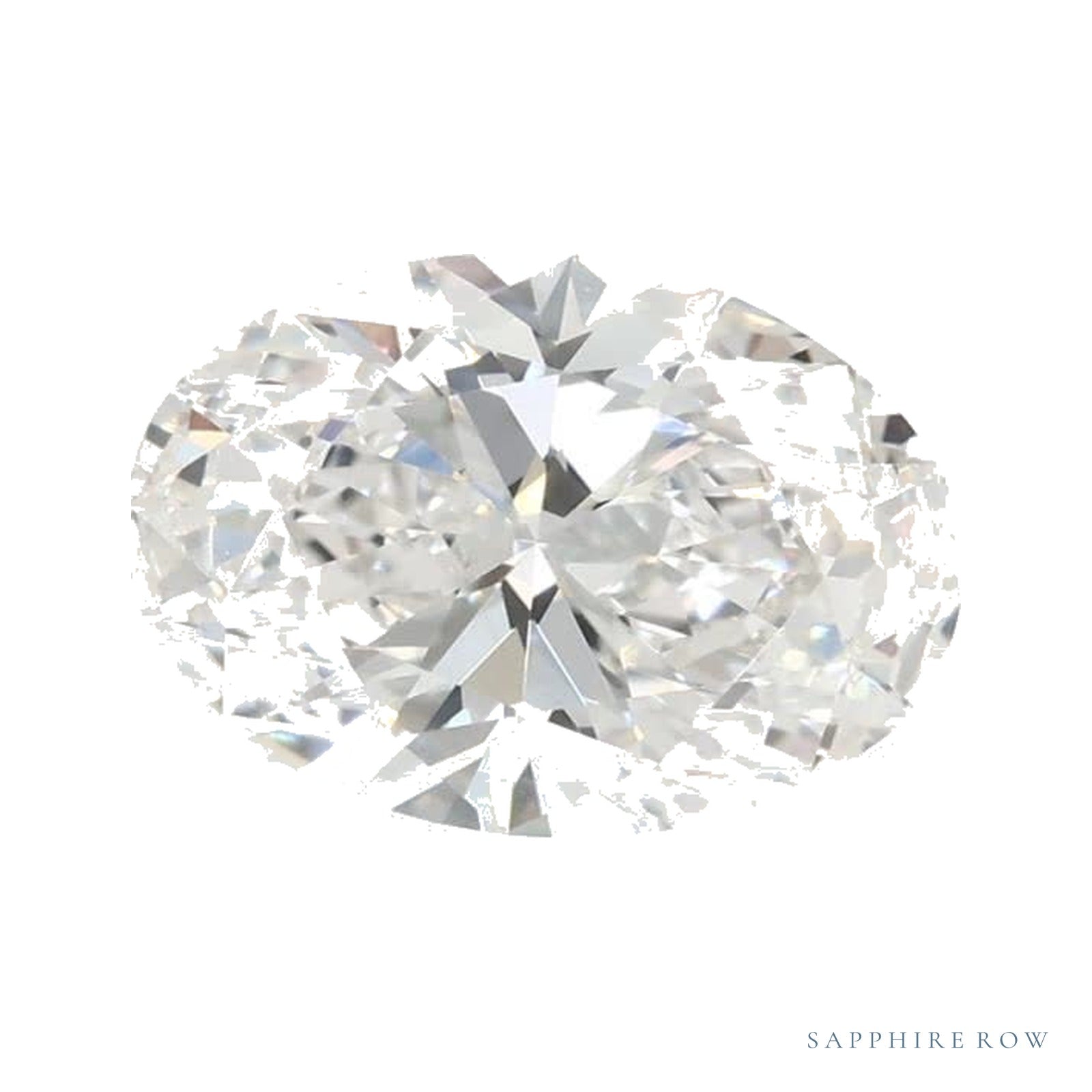 1.23 ct lab-grown diamond, oval cut | Sapphire Row · cut4