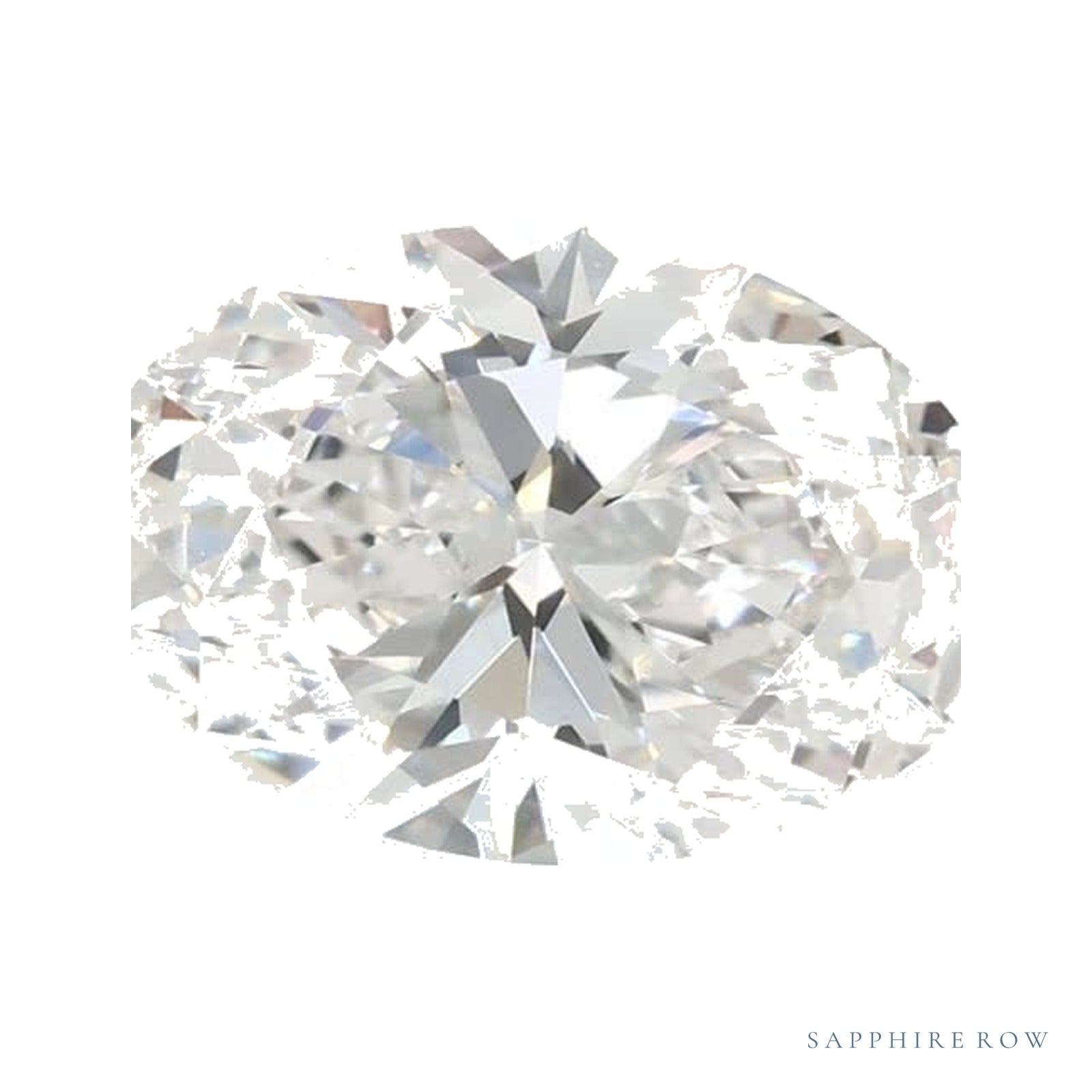 1.23 ct lab-grown diamond, oval cut | Sapphire Row · cut4