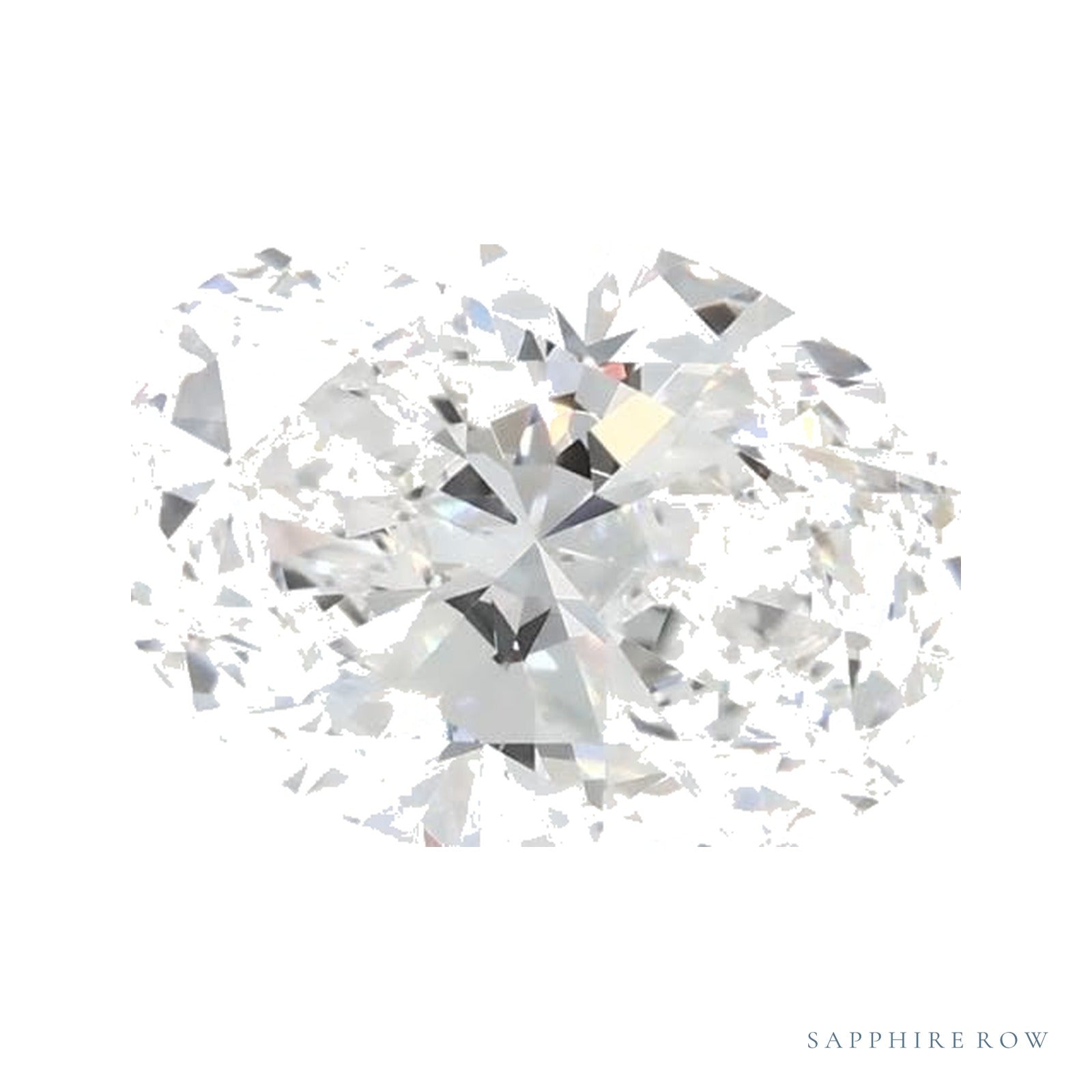 1.23 ct lab-grown diamond, oval cut | Sapphire Row · cut4