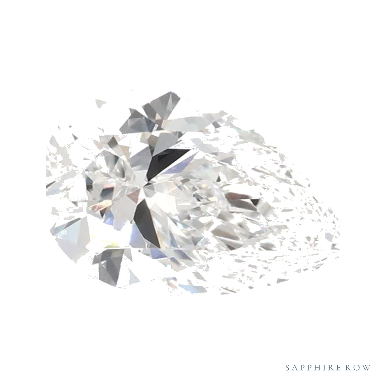 1.23 ct lab-grown diamond, pear cut | Sapphire Row · cut4