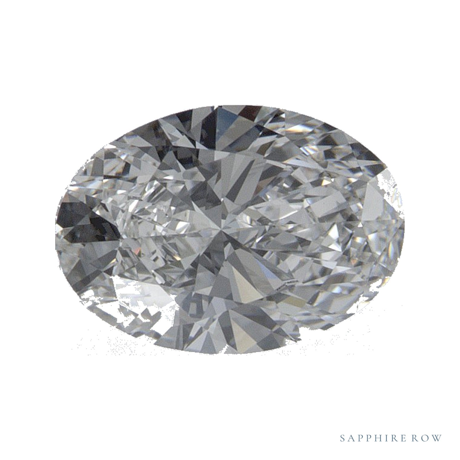 1.23 ct lab-grown diamond, oval cut | Sapphire Row · cut4