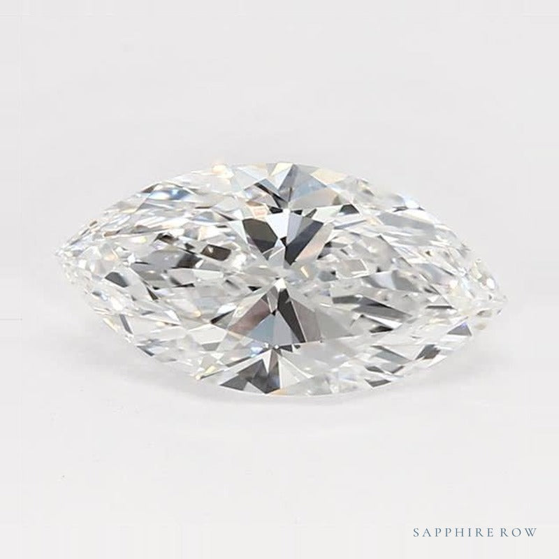 1.23 ct Marquise Lab-Grown Diamond – D VVS2 – Faceted Cut – GCAL Certified — Sapphire Row · cut7