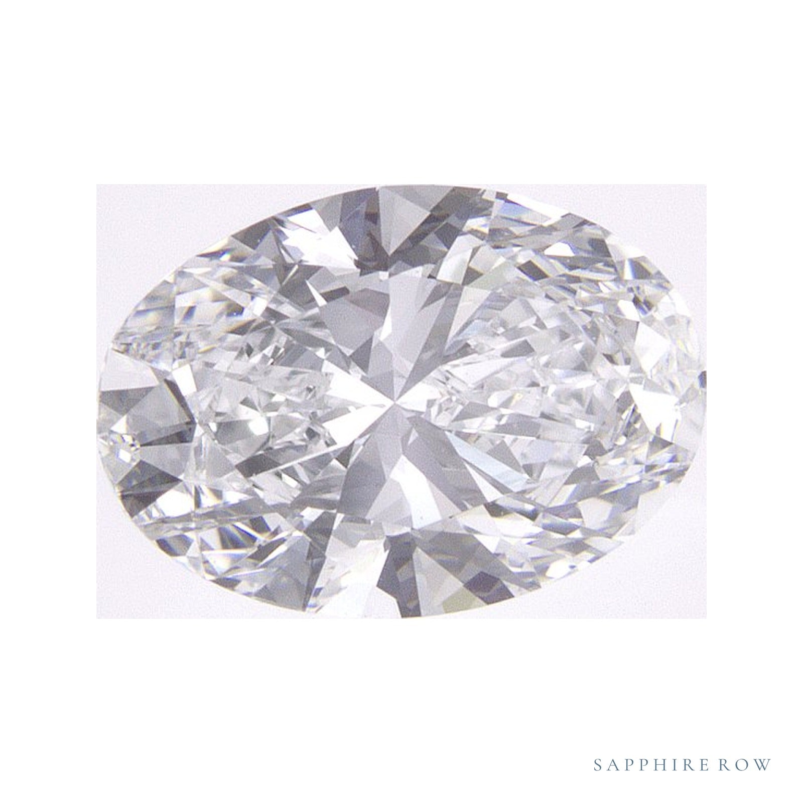 1.23 ct lab-grown diamond, oval cut | Sapphire Row · cut4