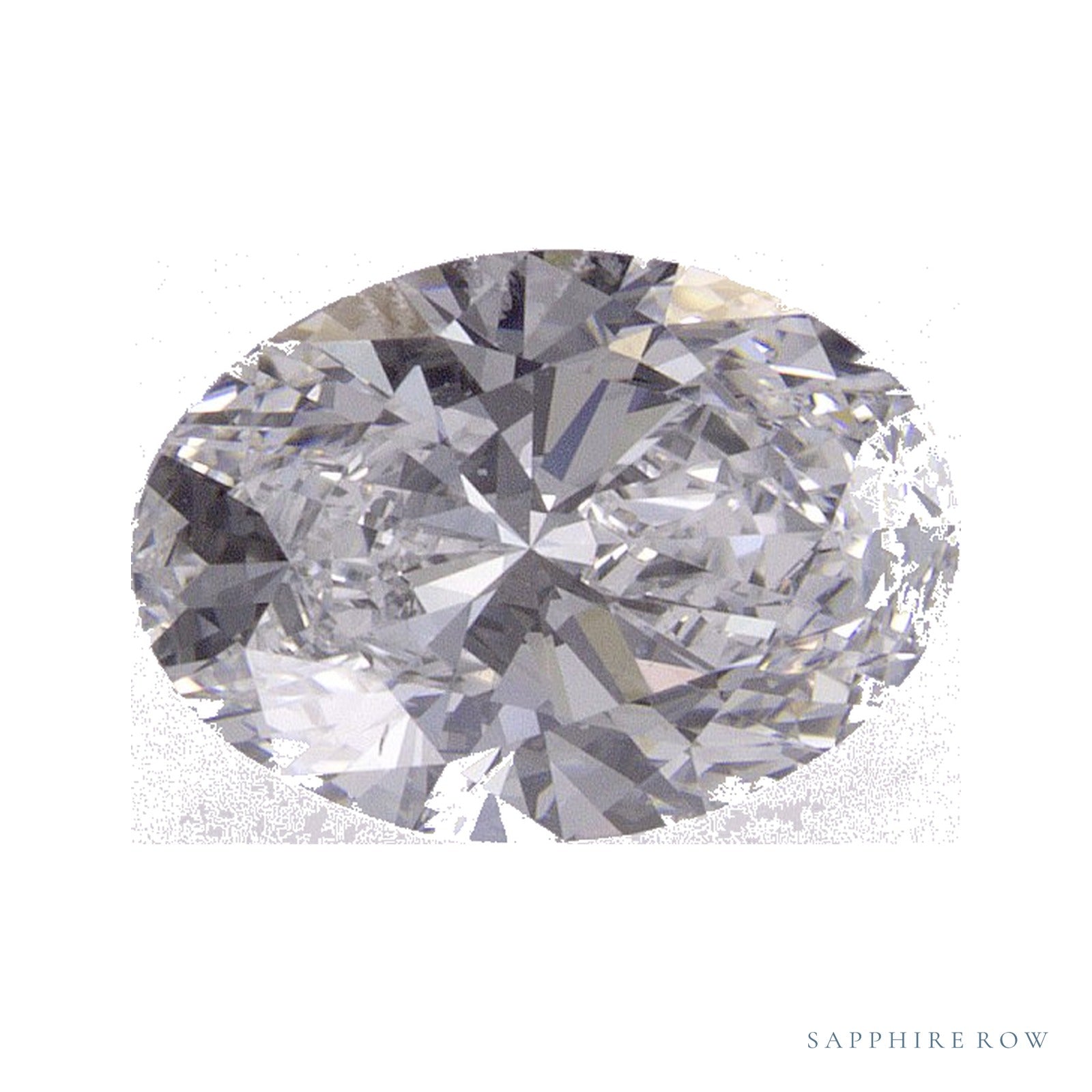 1.23 ct lab-grown diamond, oval cut | Sapphire Row · cut4