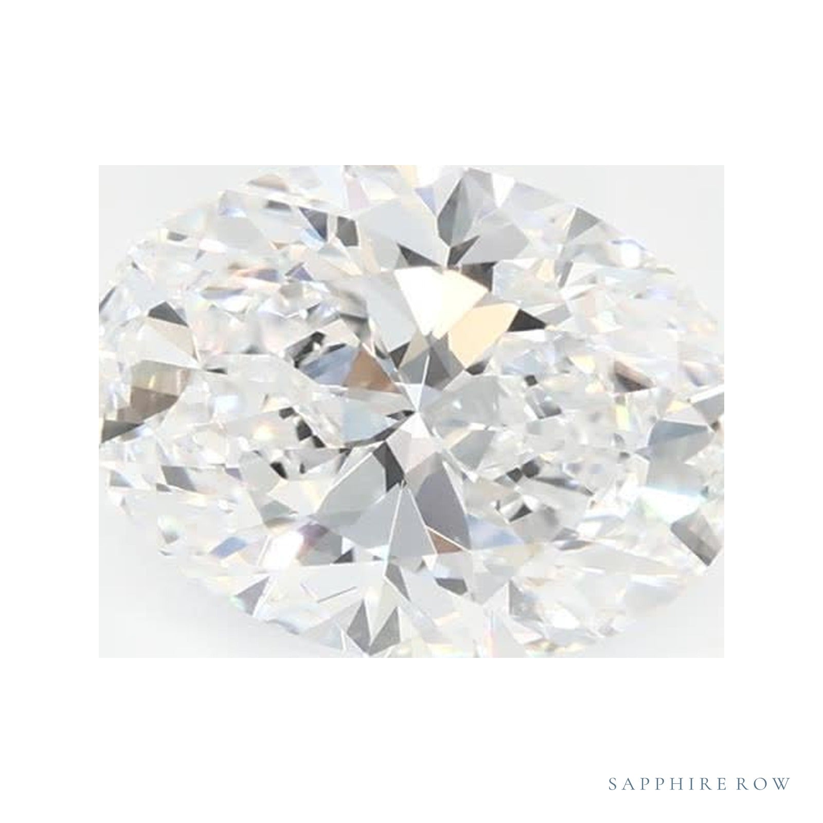 1.22 ct lab-grown diamond, oval cut | Sapphire Row · cut4