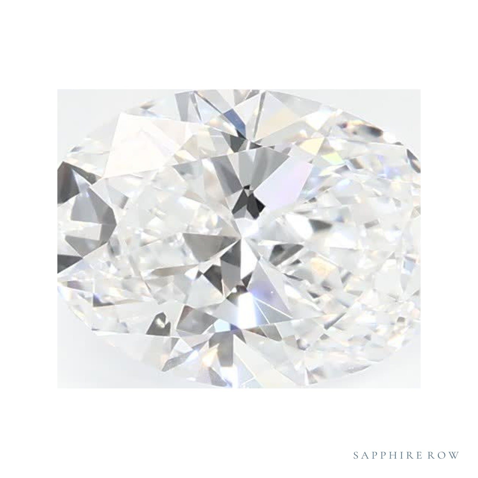 1.21 ct lab-grown diamond, oval cut | Sapphire Row · cut4