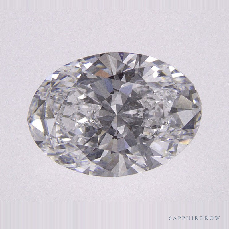 1.21 ct Oval Lab-Grown Diamond – D VVS1 – Faceted Cut – IGI Certified — Sapphire Row · cut7