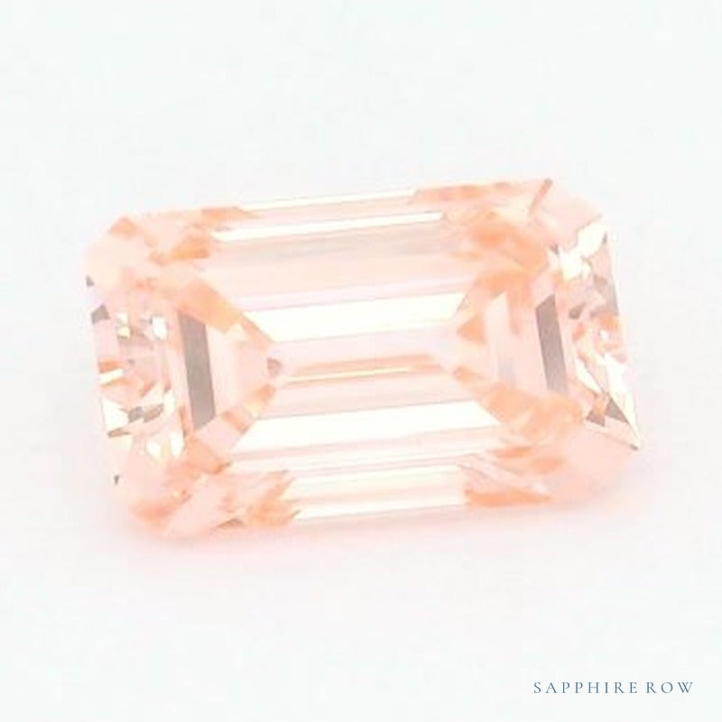 1.20 ct lab-grown fancy vivid pink diamond, emerald cut | Sapphire Row · cut6