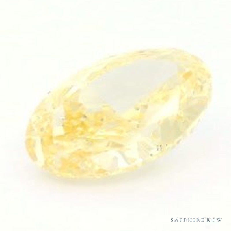 1.20 ct lab-grown fancy vivid yellow diamond, oval cut | Sapphire Row · cut7