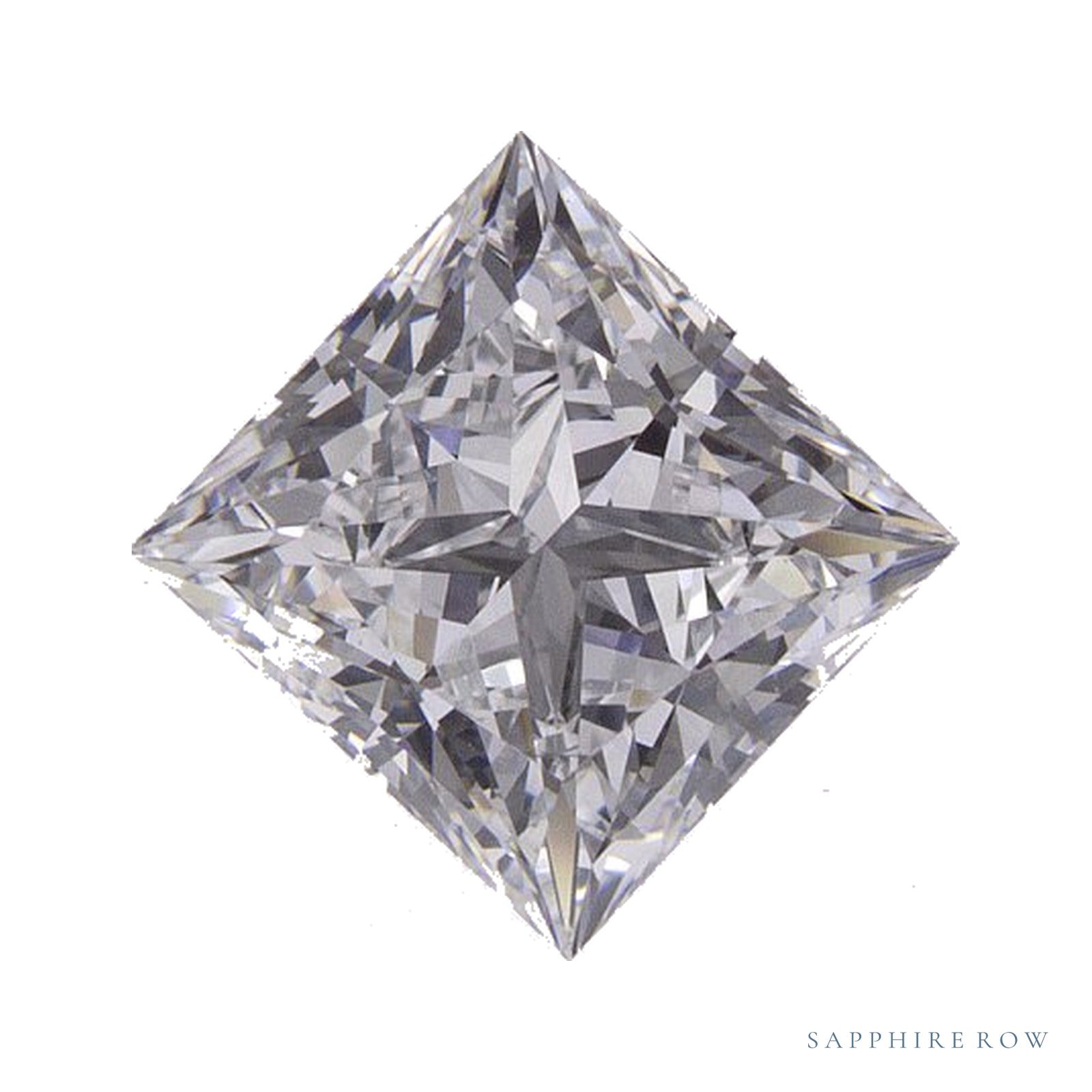1.15 ct lab-grown diamond, square cut | Sapphire Row · cut4