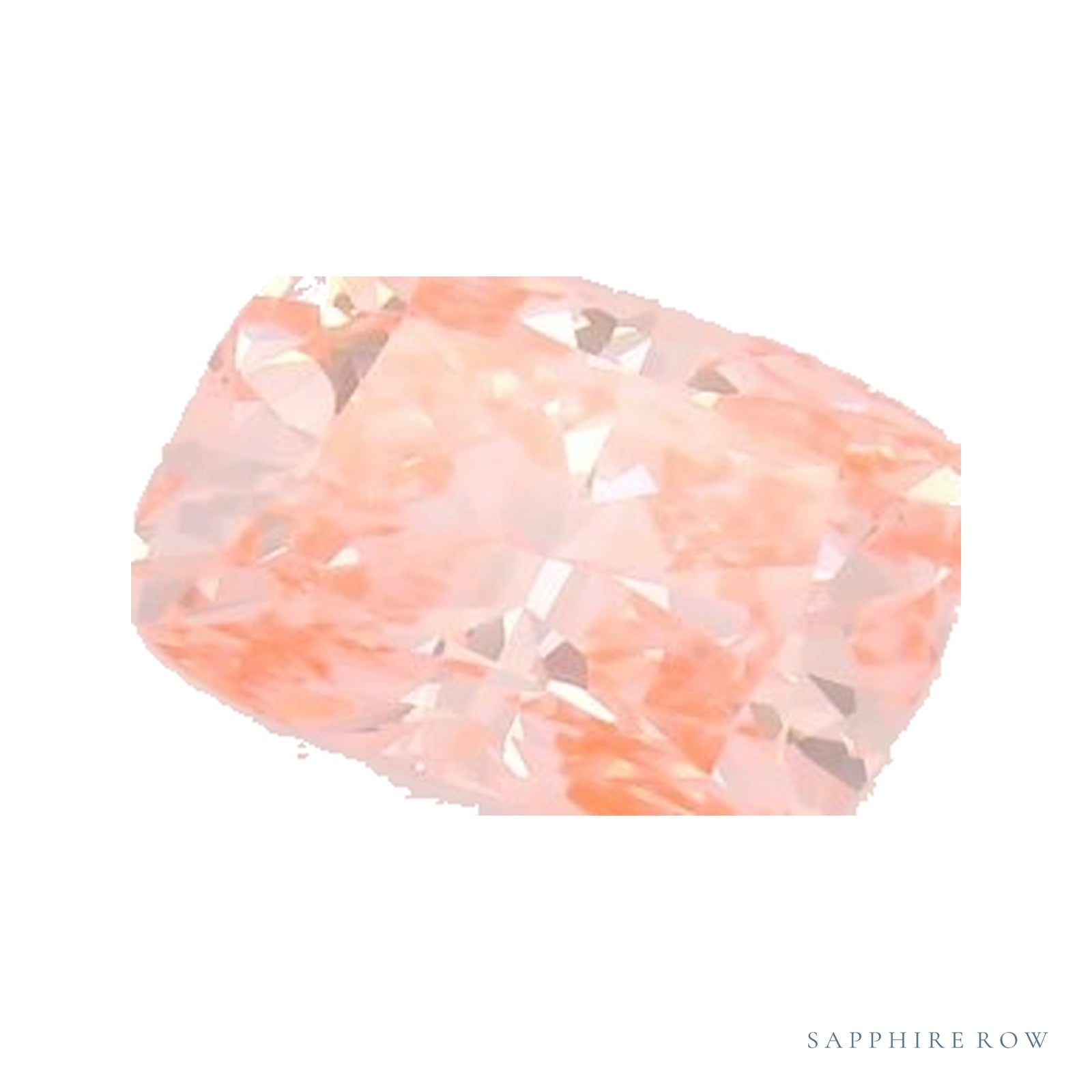 1.11 ct lab-grown fancy vivid pink diamond, elongated cushion cut | Sapphire Row · cut4