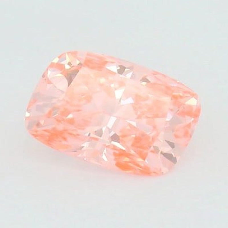 1.11 ct lab-grown fancy vivid pink diamond, elongated cushion cut | Sapphire Row · cut7