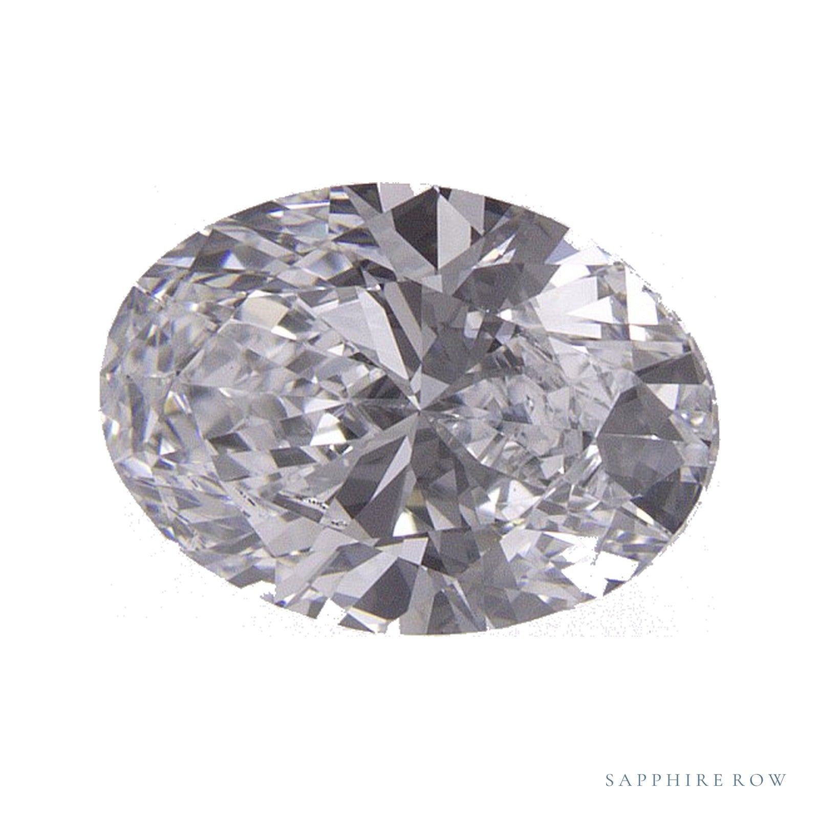 1.10 ct lab-grown diamond, oval cut | Sapphire Row · cut4