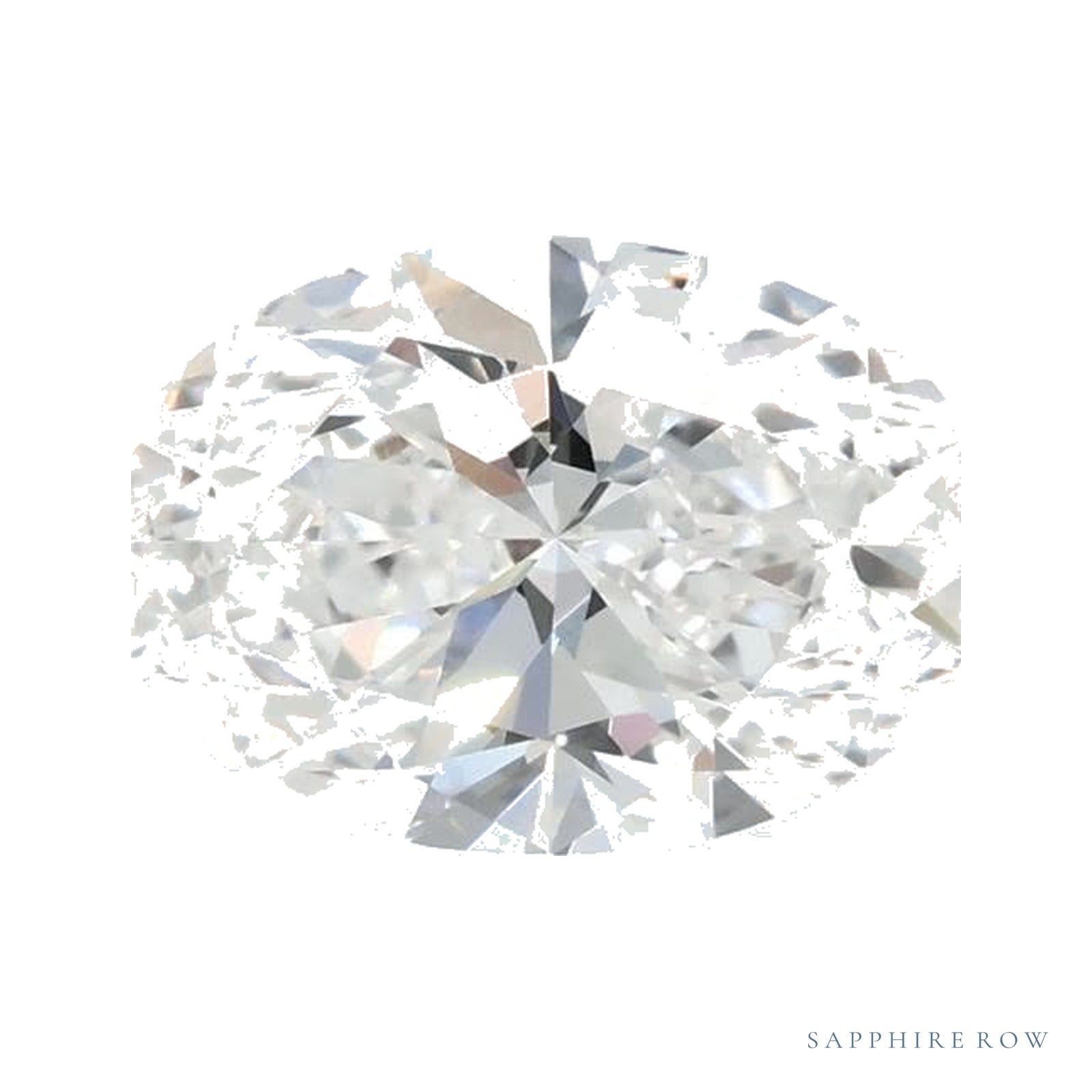 1.09 ct lab-grown diamond, oval cut | Sapphire Row · cut4