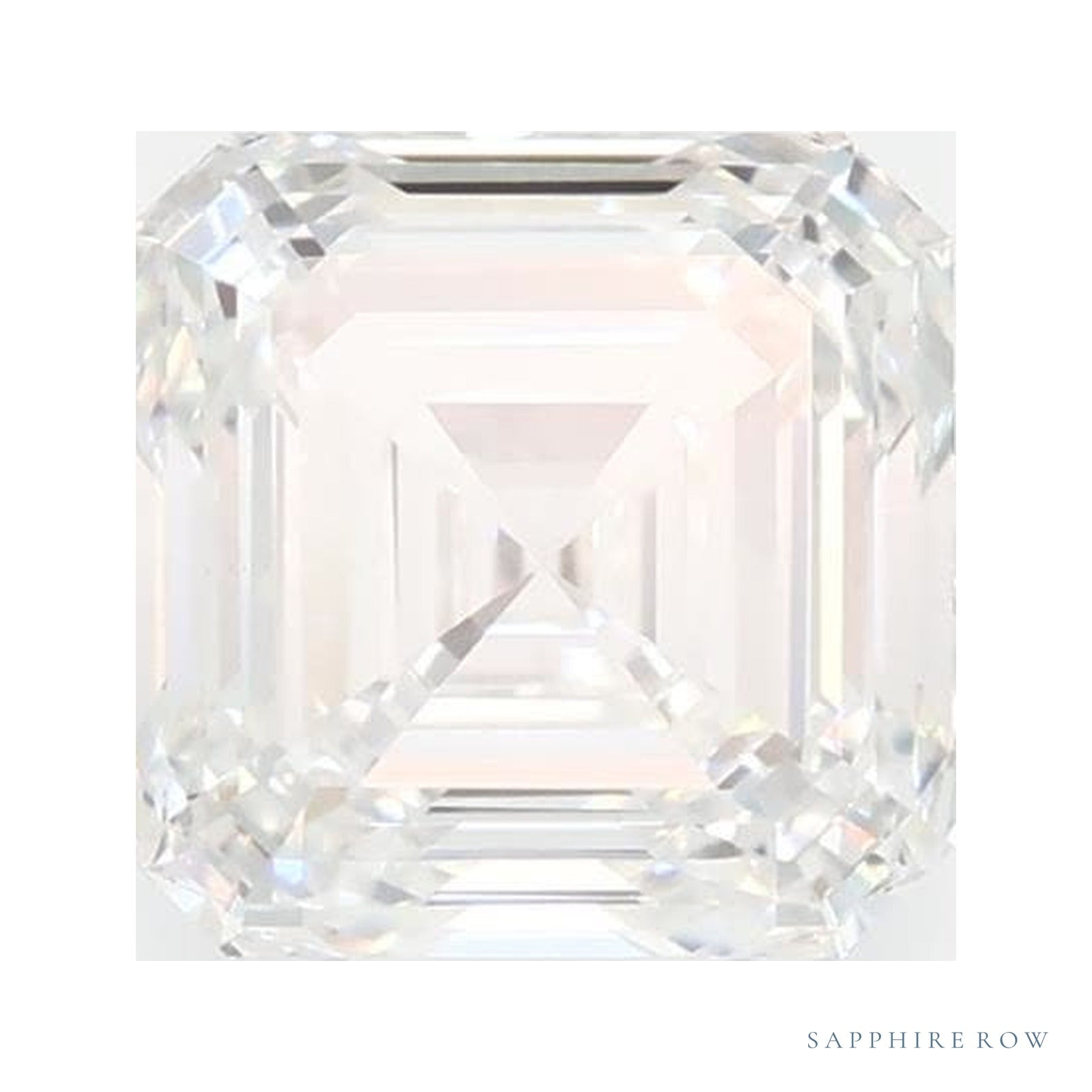1.09 ct lab-grown diamond, asscher cut | Sapphire Row · cut4