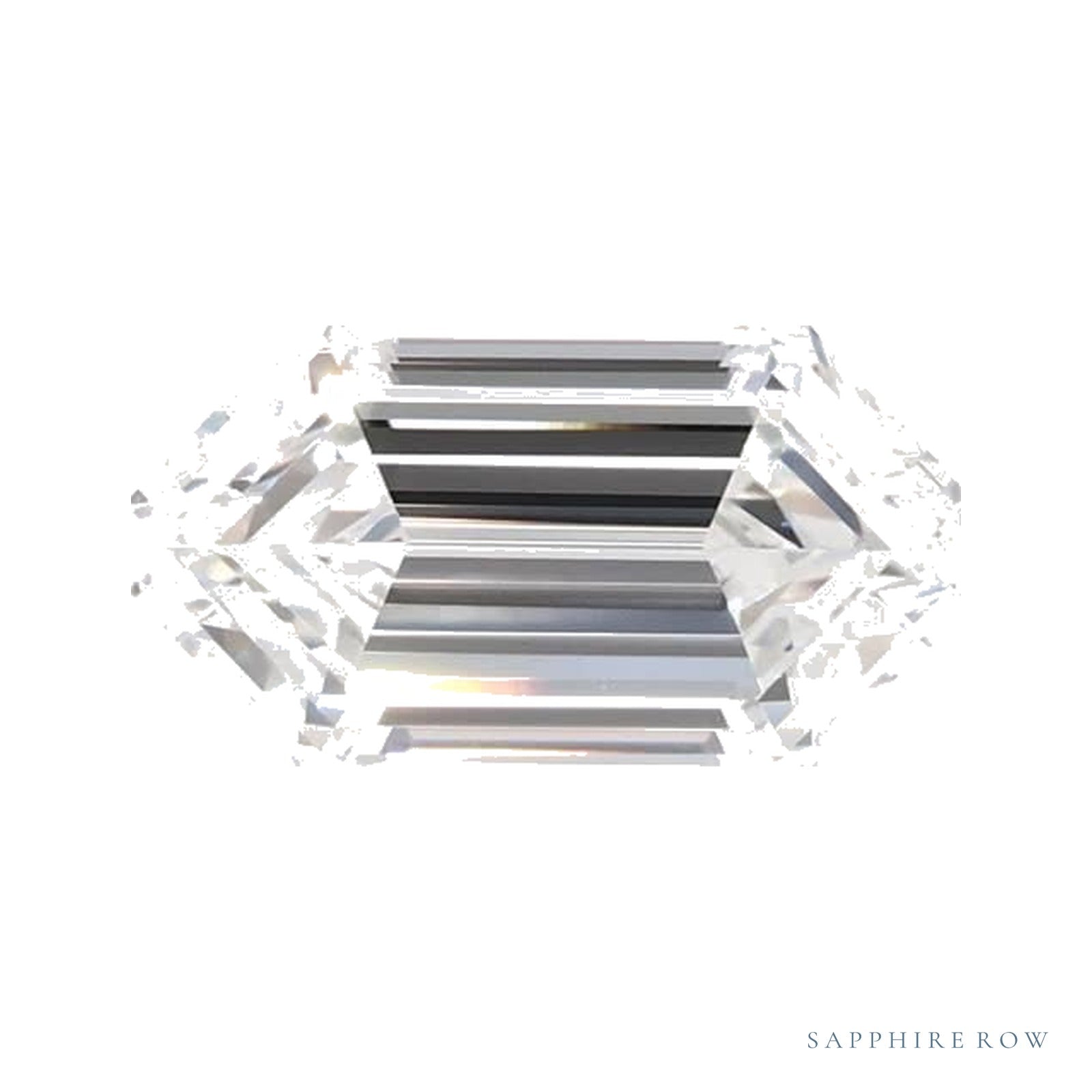 1.09 ct lab-grown diamond, elongated hexagon cut | Sapphire Row · cut4