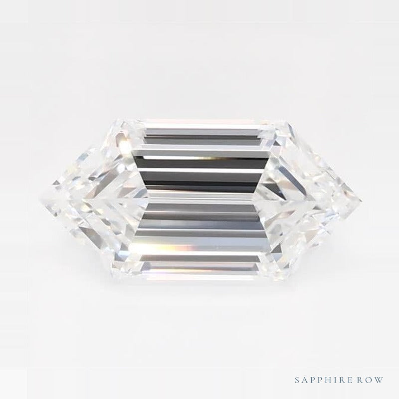 1.09 ct lab-grown diamond, elongated hexagon cut | Sapphire Row · cut7