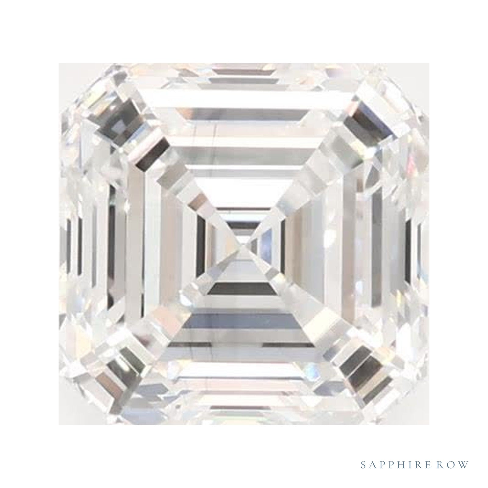 1.09 ct lab-grown diamond, asscher cut | Sapphire Row · cut4