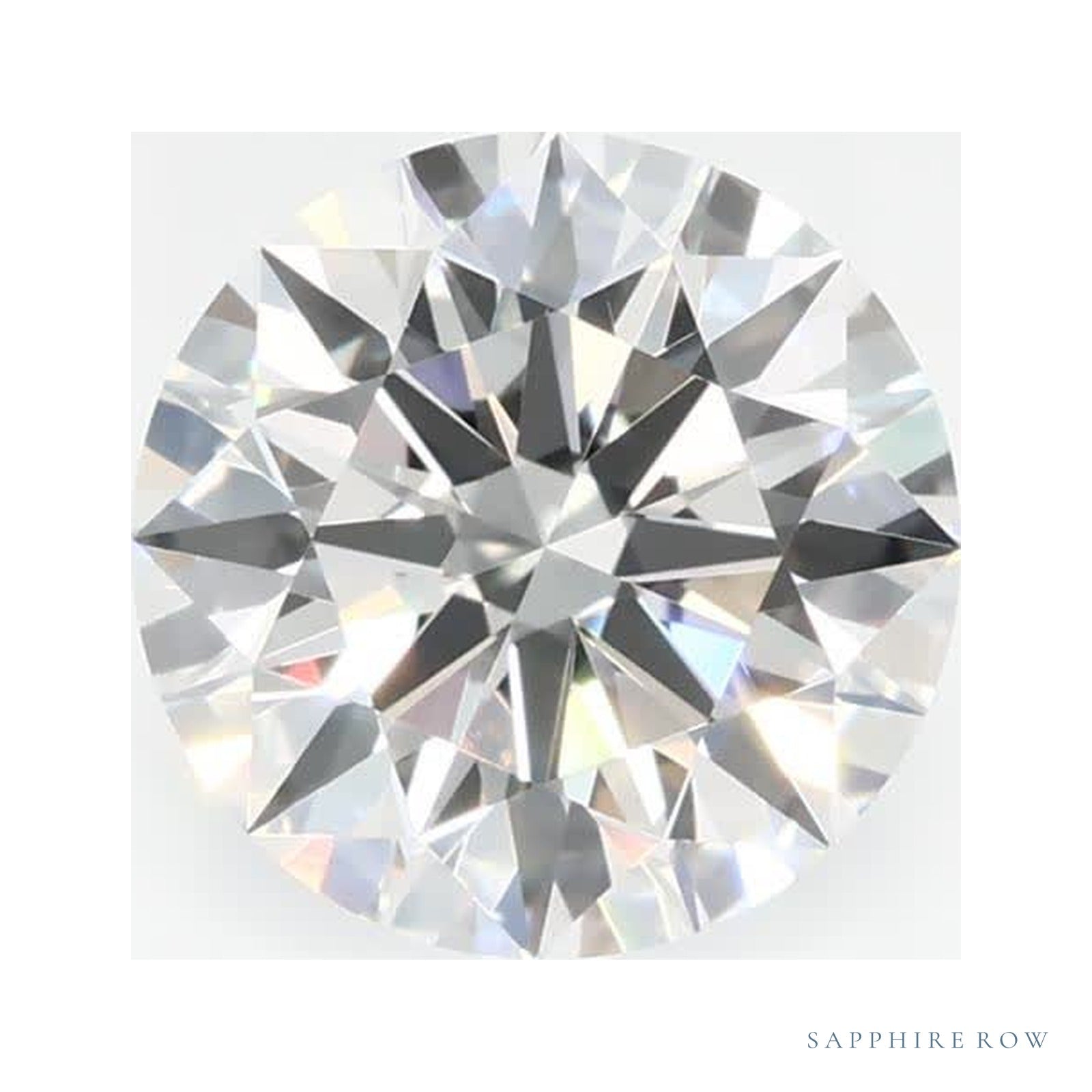 1.09 ct lab-grown diamond, round cut | Sapphire Row · cut4
