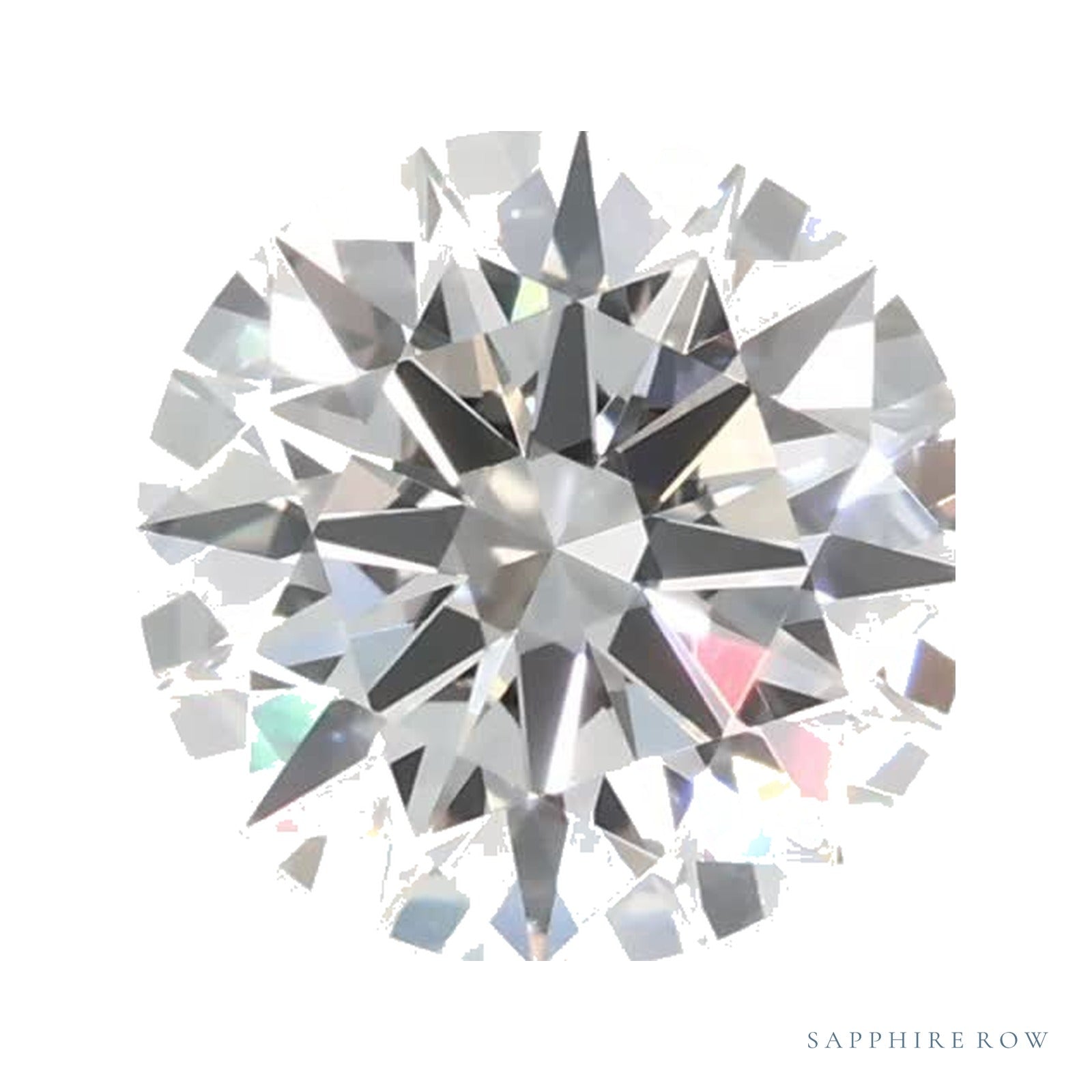1.09 ct lab-grown diamond, round cut | Sapphire Row · cut4