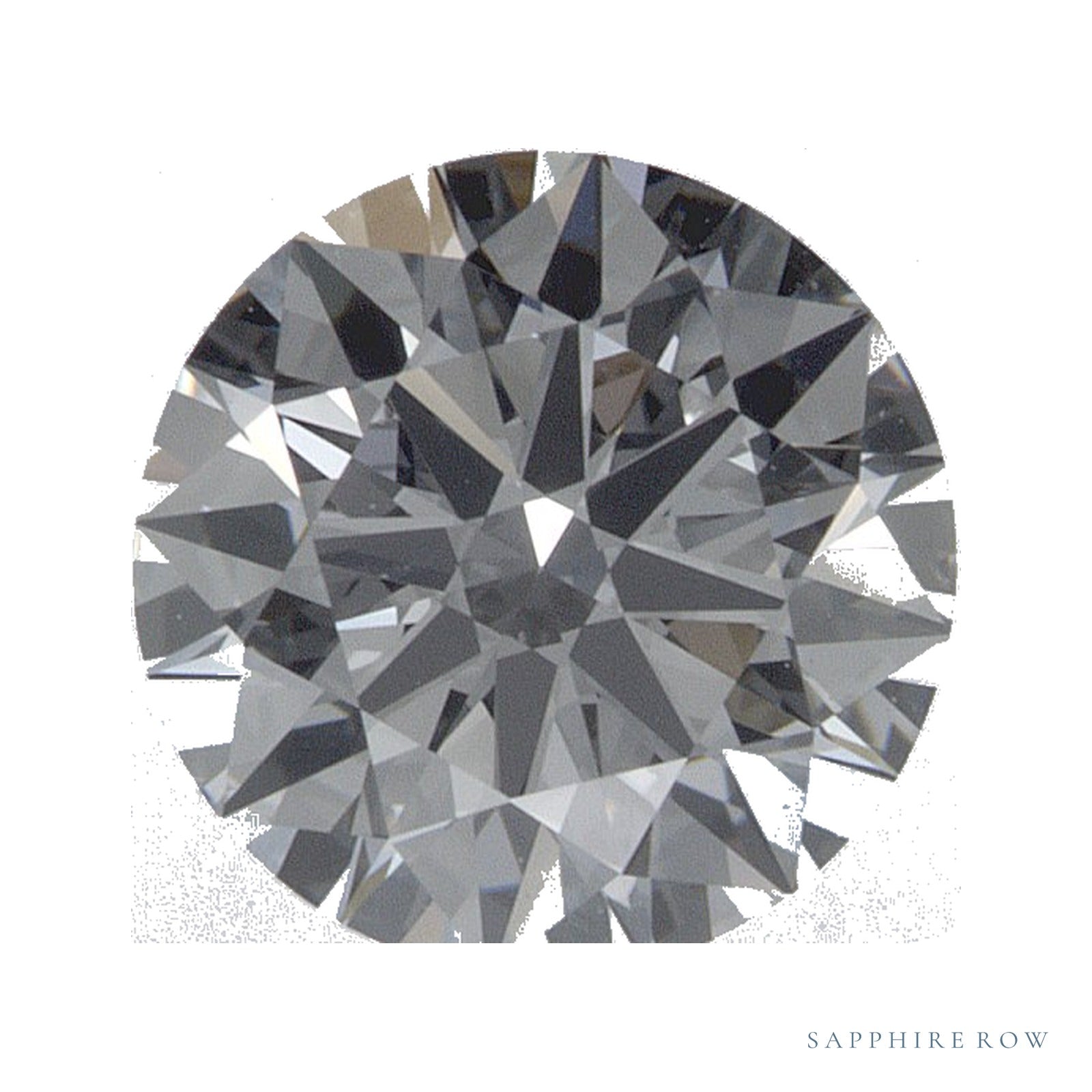 1.09 ct lab-grown diamond, round cut | Sapphire Row · cut4