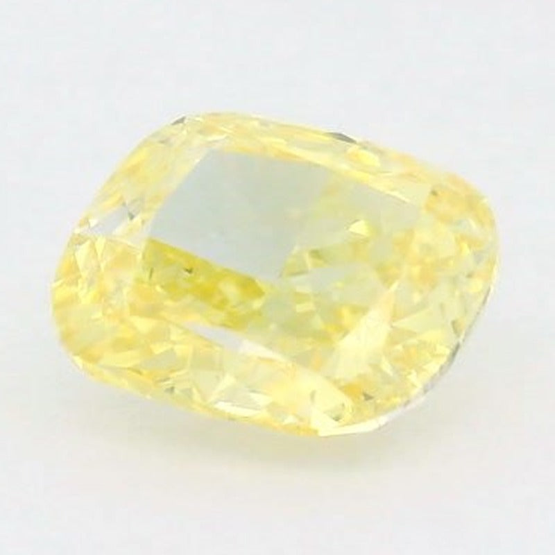 1.08 ct lab-grown fancy intense yellow diamond, cushion cut | Sapphire Row · cut7