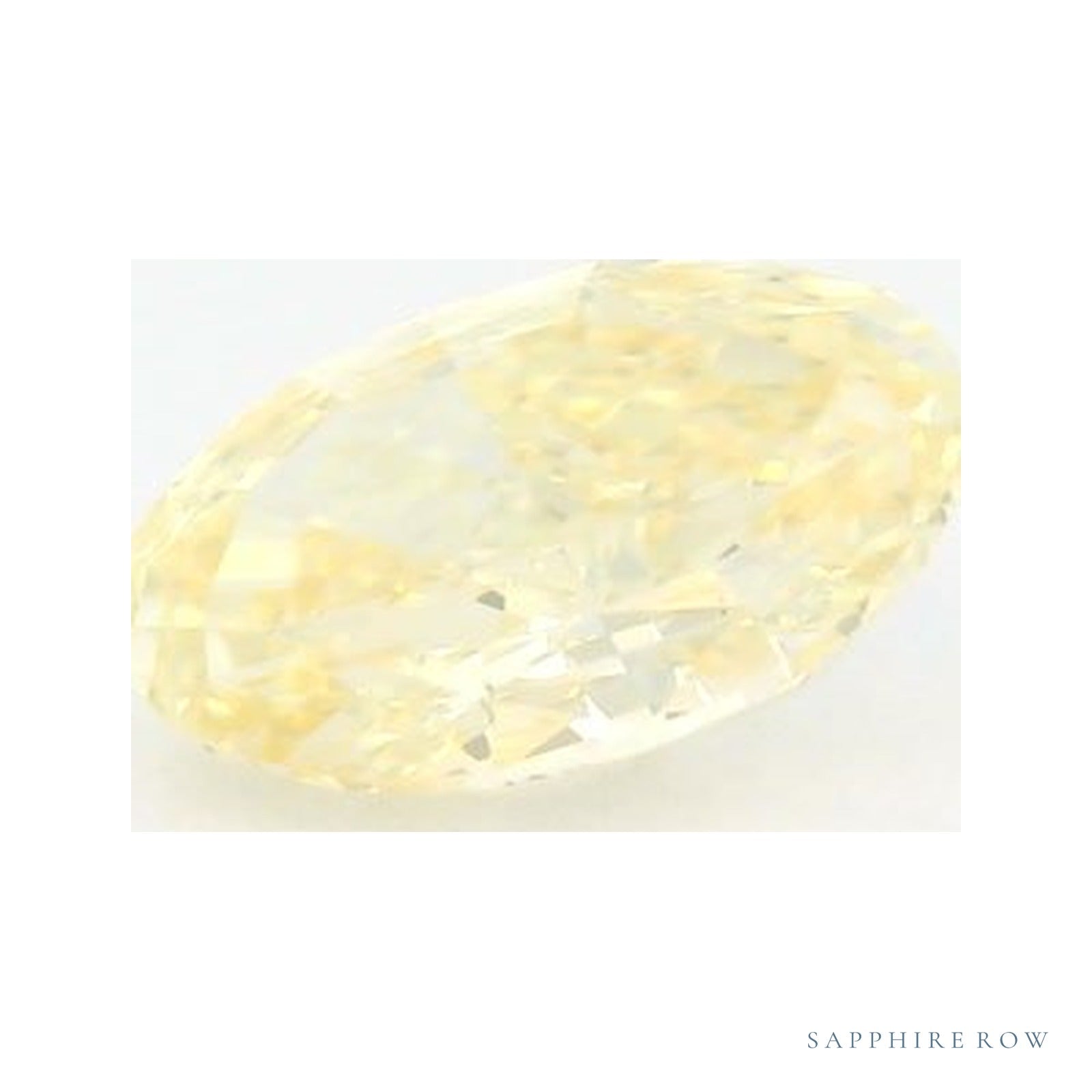 1.08 ct lab-grown fancy intense yellow diamond, oval cut | Sapphire Row · cut4