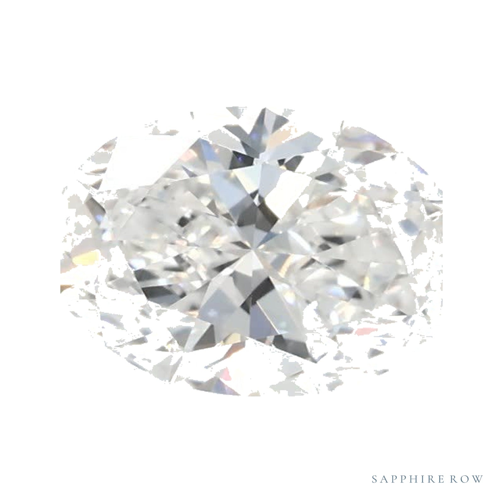 1.08 ct lab-grown diamond, oval cut | Sapphire Row · cut4