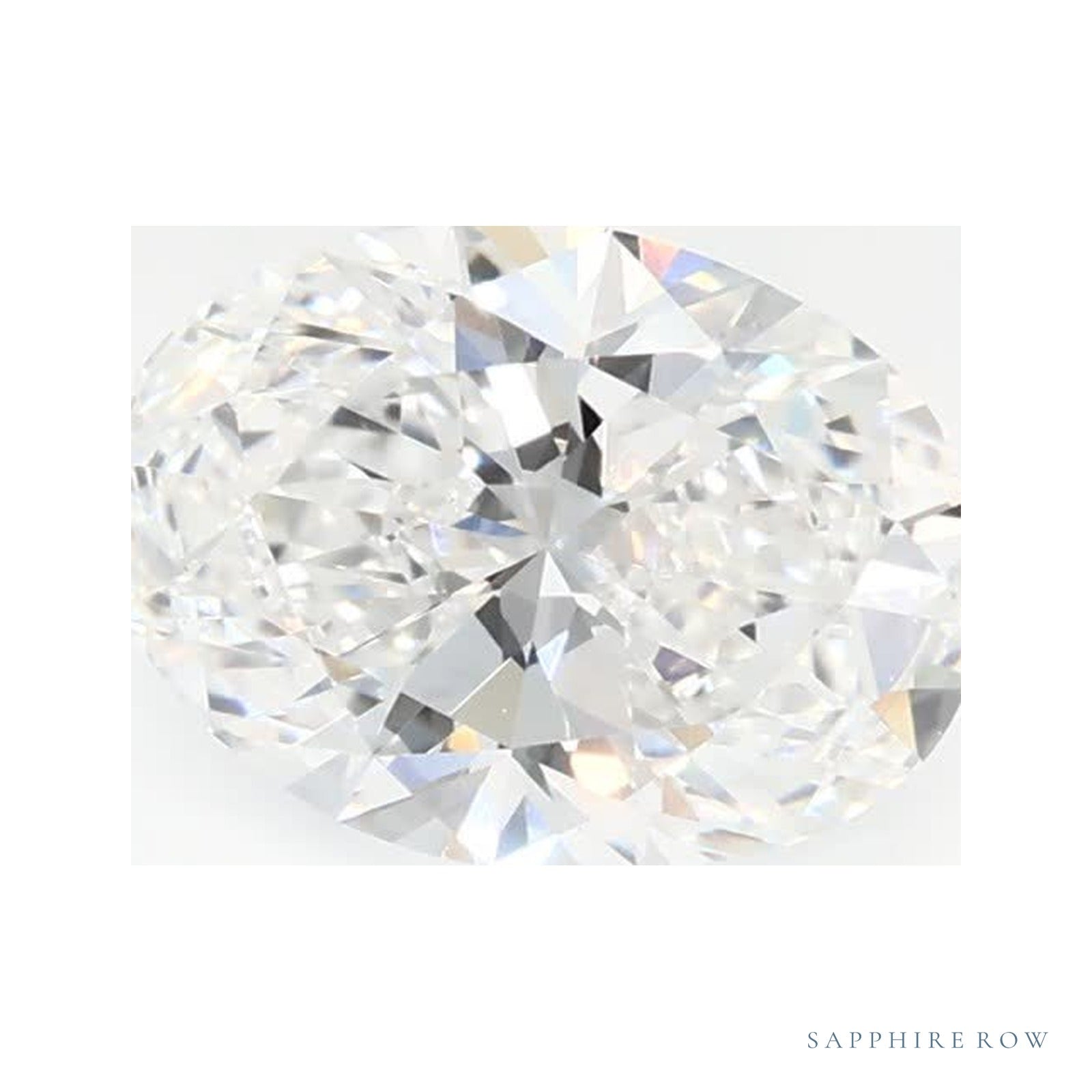 1.08 ct lab-grown diamond, oval cut | Sapphire Row · cut4