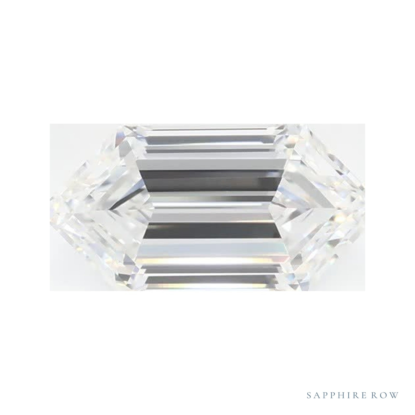 1.08 ct lab-grown diamond, elongated hexagon cut | Sapphire Row · cut4