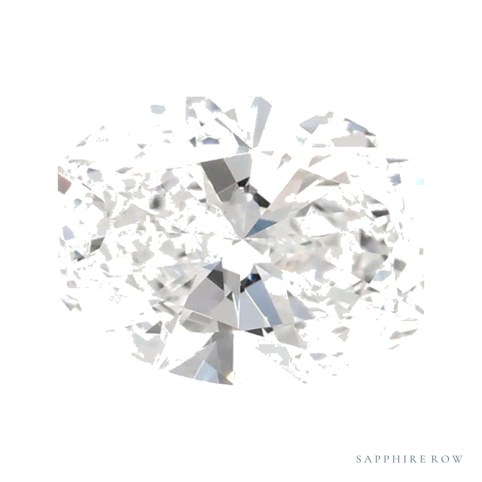 1.07 ct lab-grown diamond, oval cut | Sapphire Row · cut4