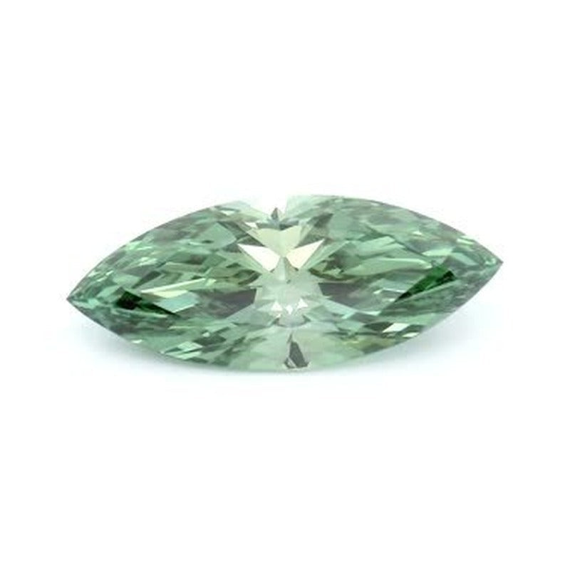 1.06 ct lab-grown fancy vivid green diamond, marquise cut | Sapphire Row · cut7