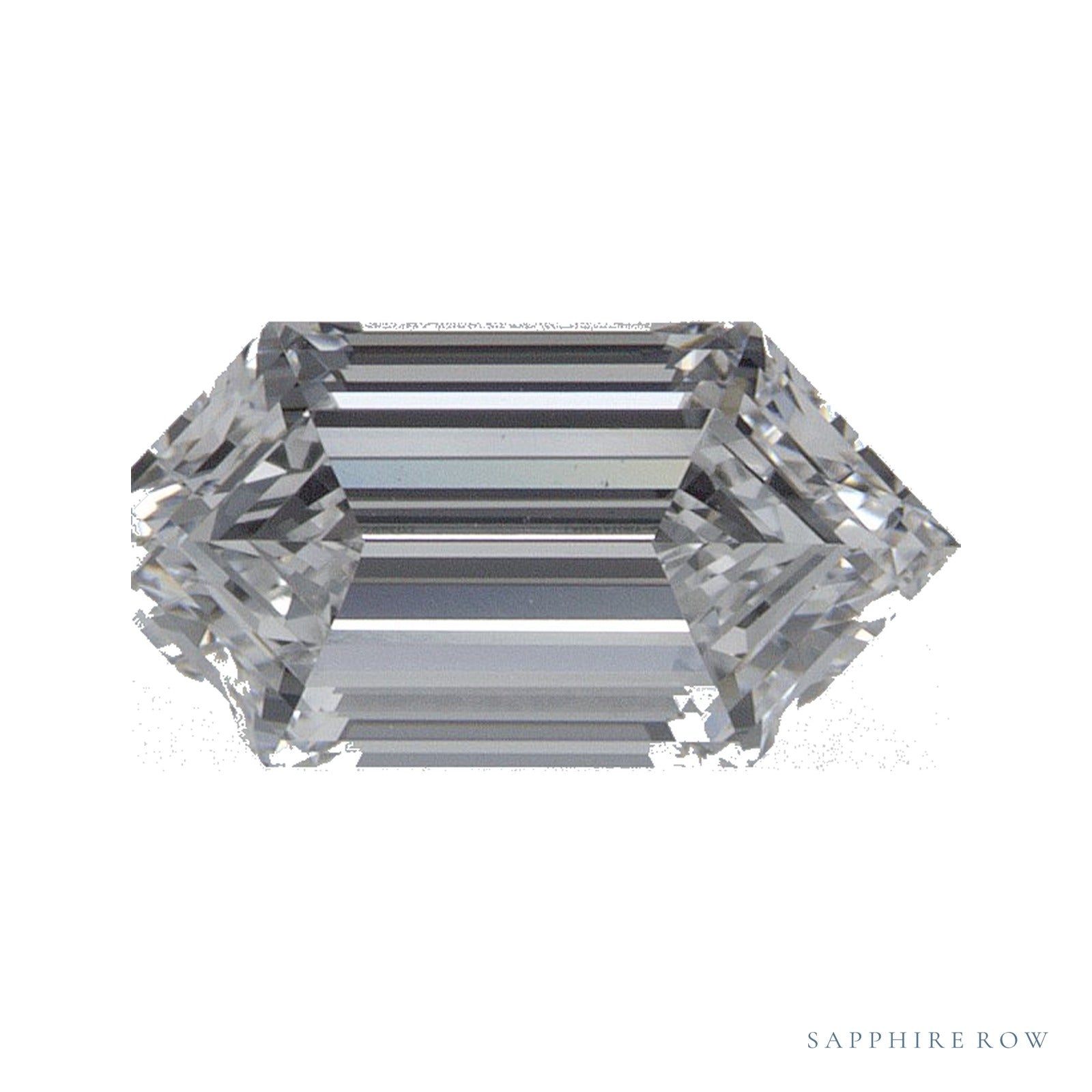 1.06 ct lab-grown diamond, elongated hexagon cut | Sapphire Row · cut4