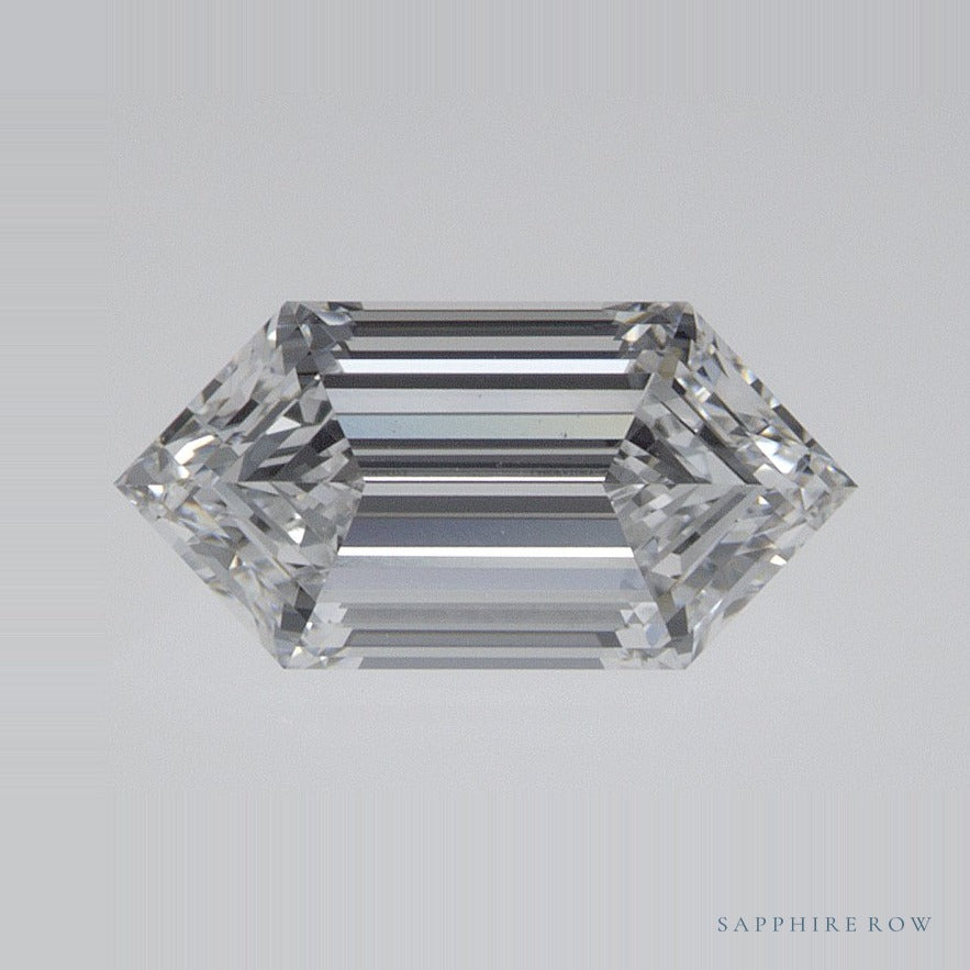 1.06 ct lab-grown diamond, elongated hexagon cut | Sapphire Row · cut7